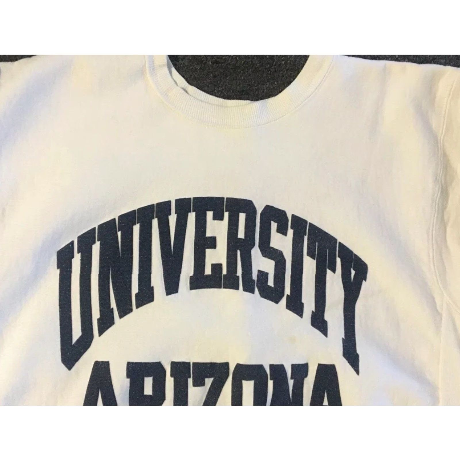 Vintage VINTAGE University of Arizona Faded Reverse Weave Sweatshirt S College Hoodie Men Small White 90s School PE Reversible Size US S / EU 44-46 / 1 - 5 Thumbnail