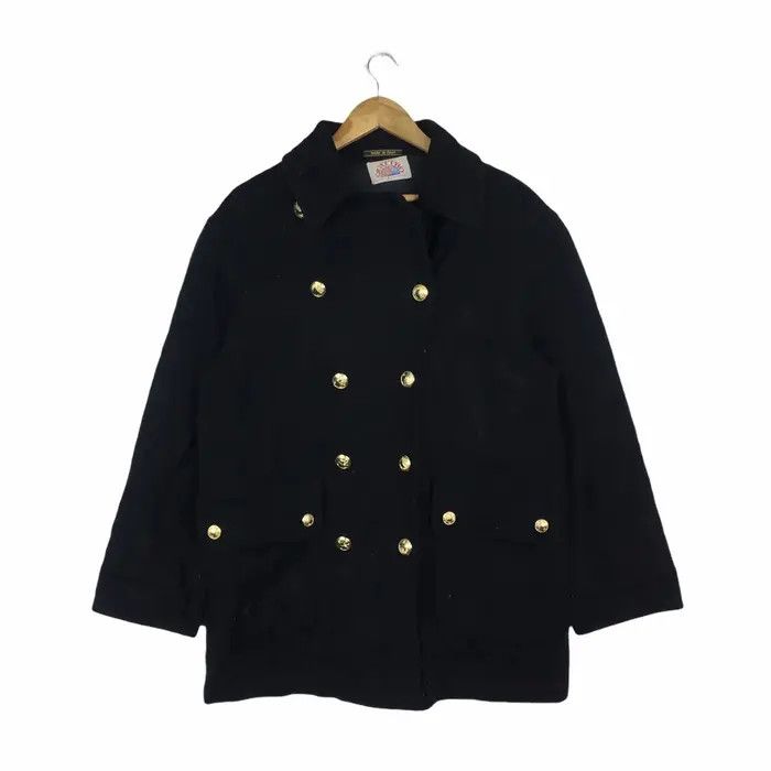 Vtg QUATTRO PIU Made In Italy Peacoat Jacket Blazer Sport