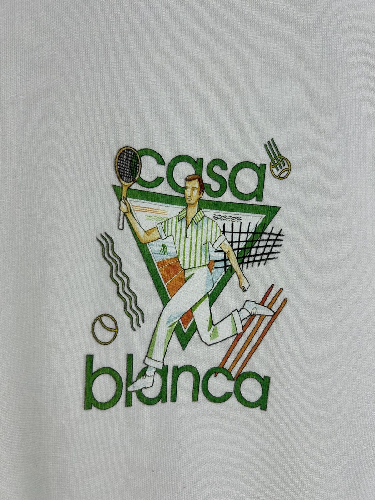Casablanca Rare Casablanca Tennis Club Graphic White T-Shirt Size S Size US S / EU 44-46 / 1 - 7 Thumbnail
