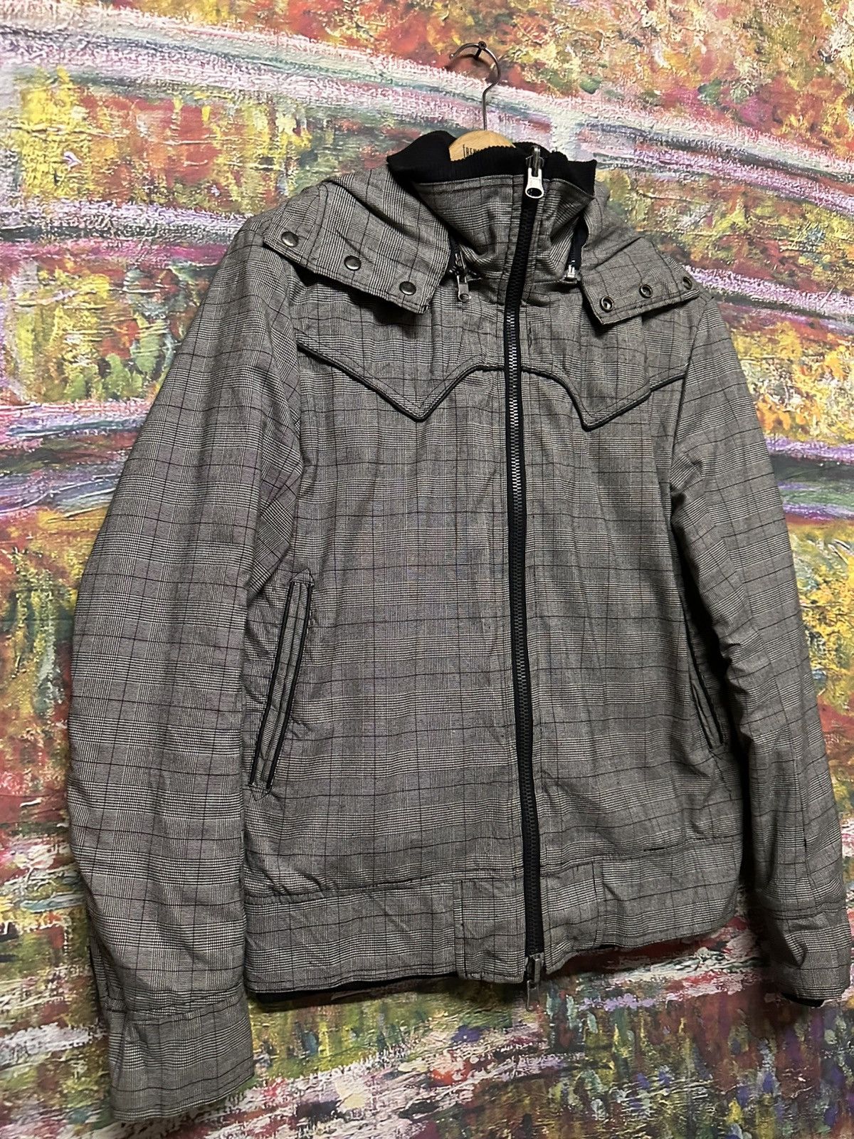 Number (N)ine Vintage Brthbreath reversible black smoke&white beech jack Size US M / EU 48-50 / 2 - 5 Thumbnail