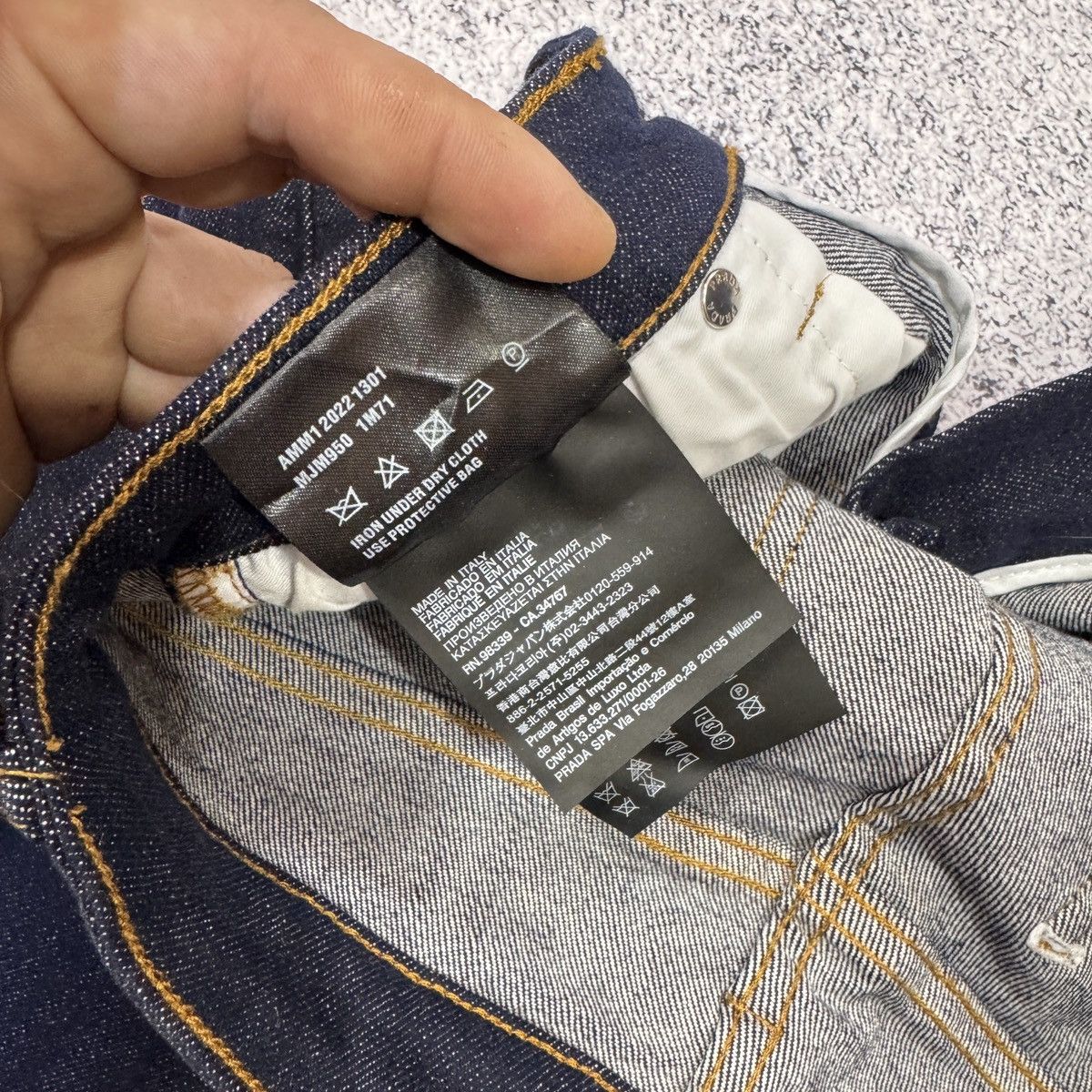 Prada Prada Dark Indigo Flared Jeans 26 size Size 26" / US 2 / IT 38 - 16 Thumbnail