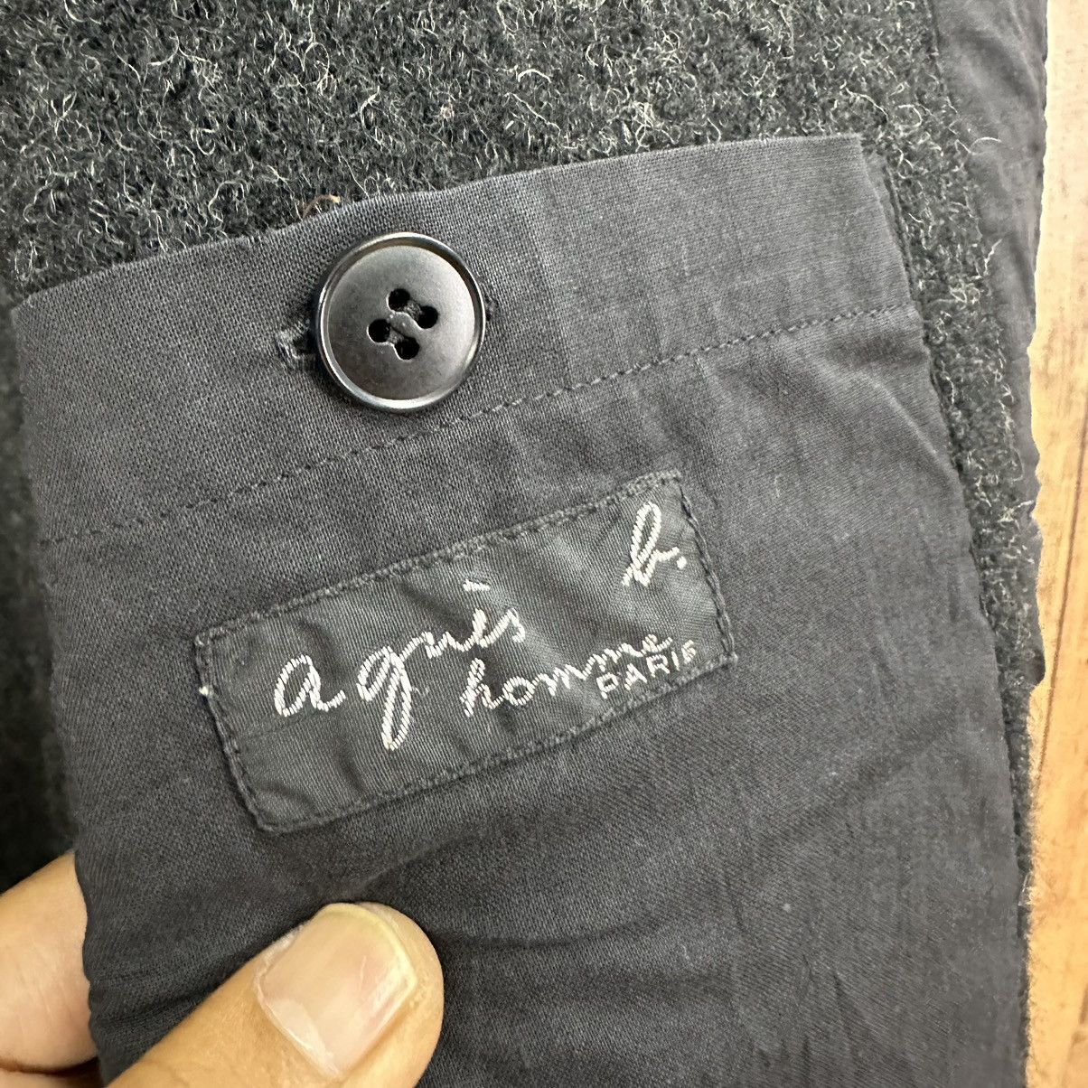 agnes b. Agnes B France Wool Long Designer Coat Z105 Size US L / EU 52-54 / 3 - 10 Thumbnail