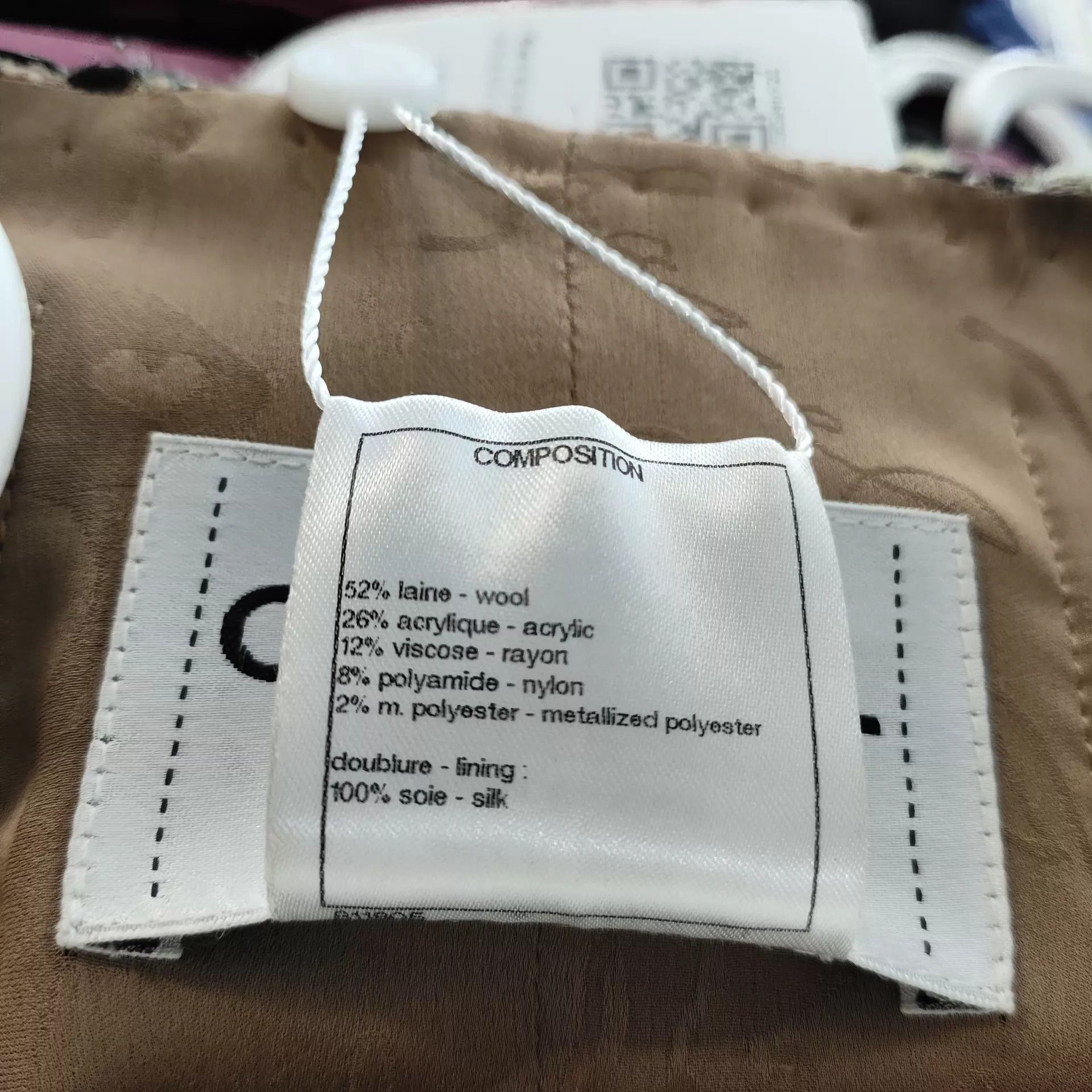 Chanel Chanel Dallas White & Gold Colorblocked Tweed Jacket 36 Size XS / US 0-2 / IT 36-38 - 4 Thumbnail
