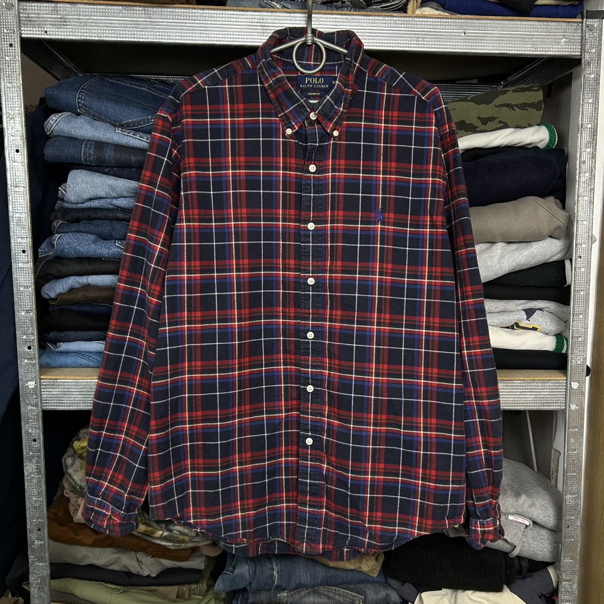 Polo Ralph Lauren Mens Polo Ralph Lauren Small logo checked y2k button shirt Size US XL / EU 56 / 4 - 1 Thumbnail
