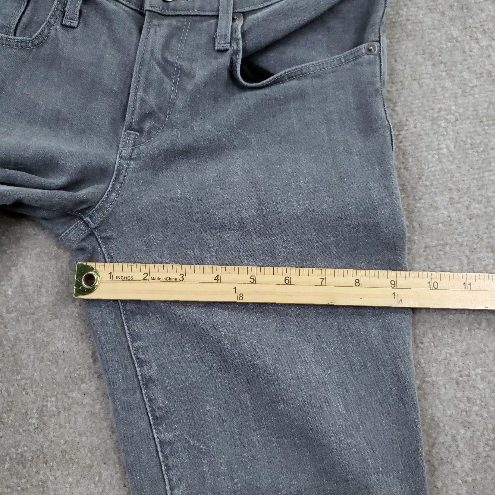 Helmut Lang Helmut Lang Jeans Womens 26 Gray Skinny Ankle Zip Stretch Denim Made in USA Size 26" / US 2 / IT 38 - 5 Thumbnail