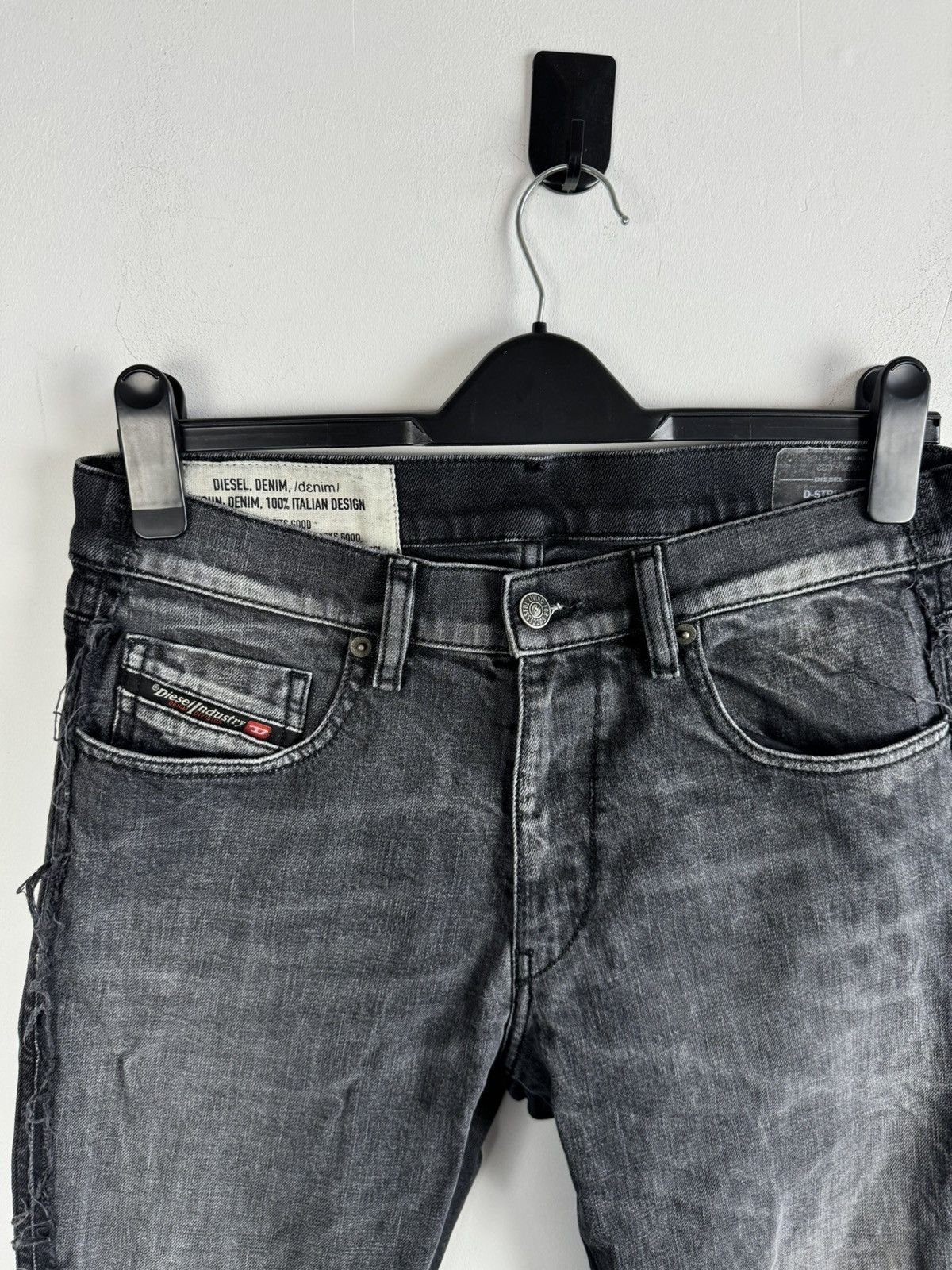 Diesel Diesel D-Strukt SP8 Faded Distressed Denim Jeans Size US 31 - 3 Thumbnail