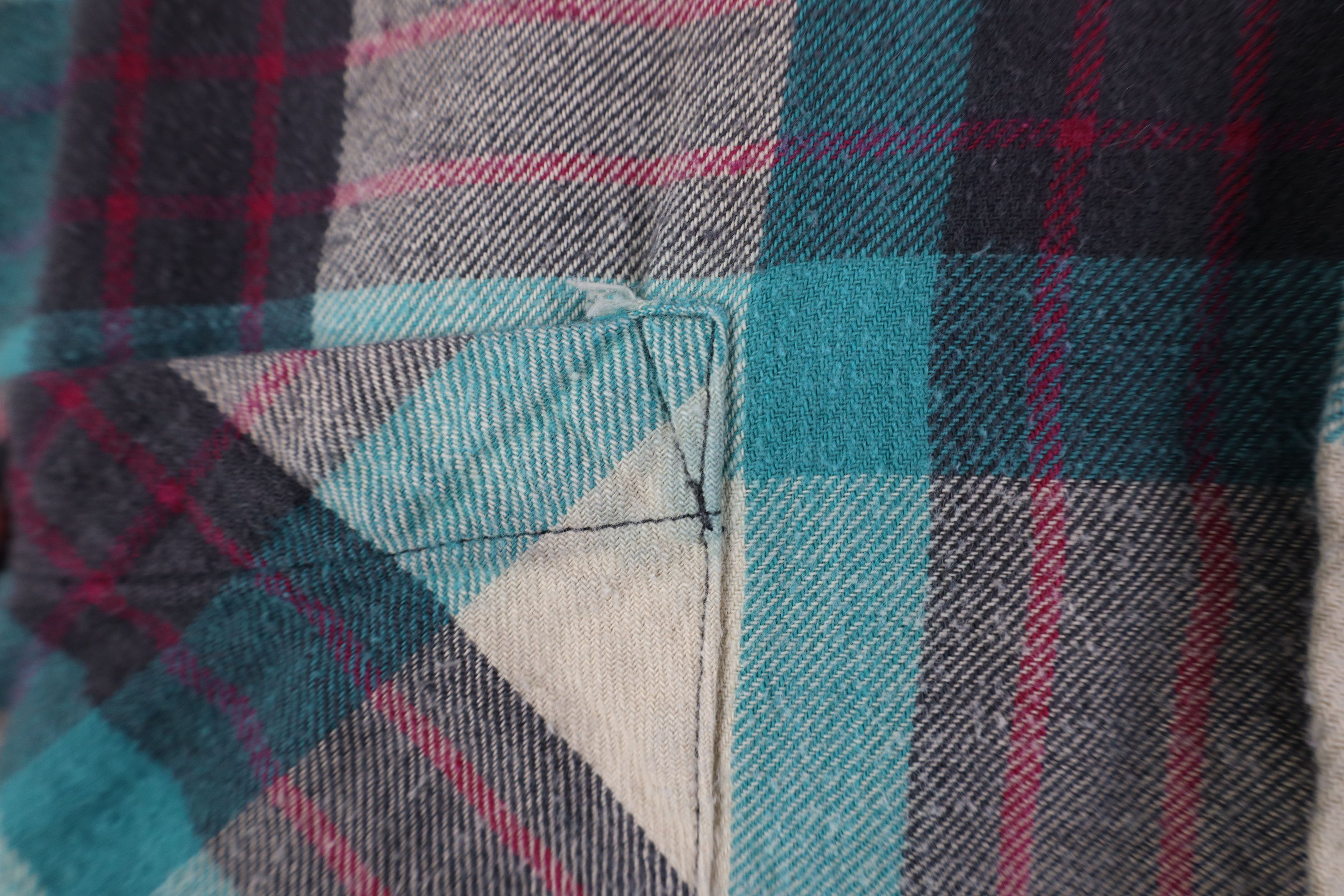 Vintage Vintage 90s Streetwear Flannel Collared Button Down Shirt Size US L / EU 52-54 / 3 - 5 Thumbnail
