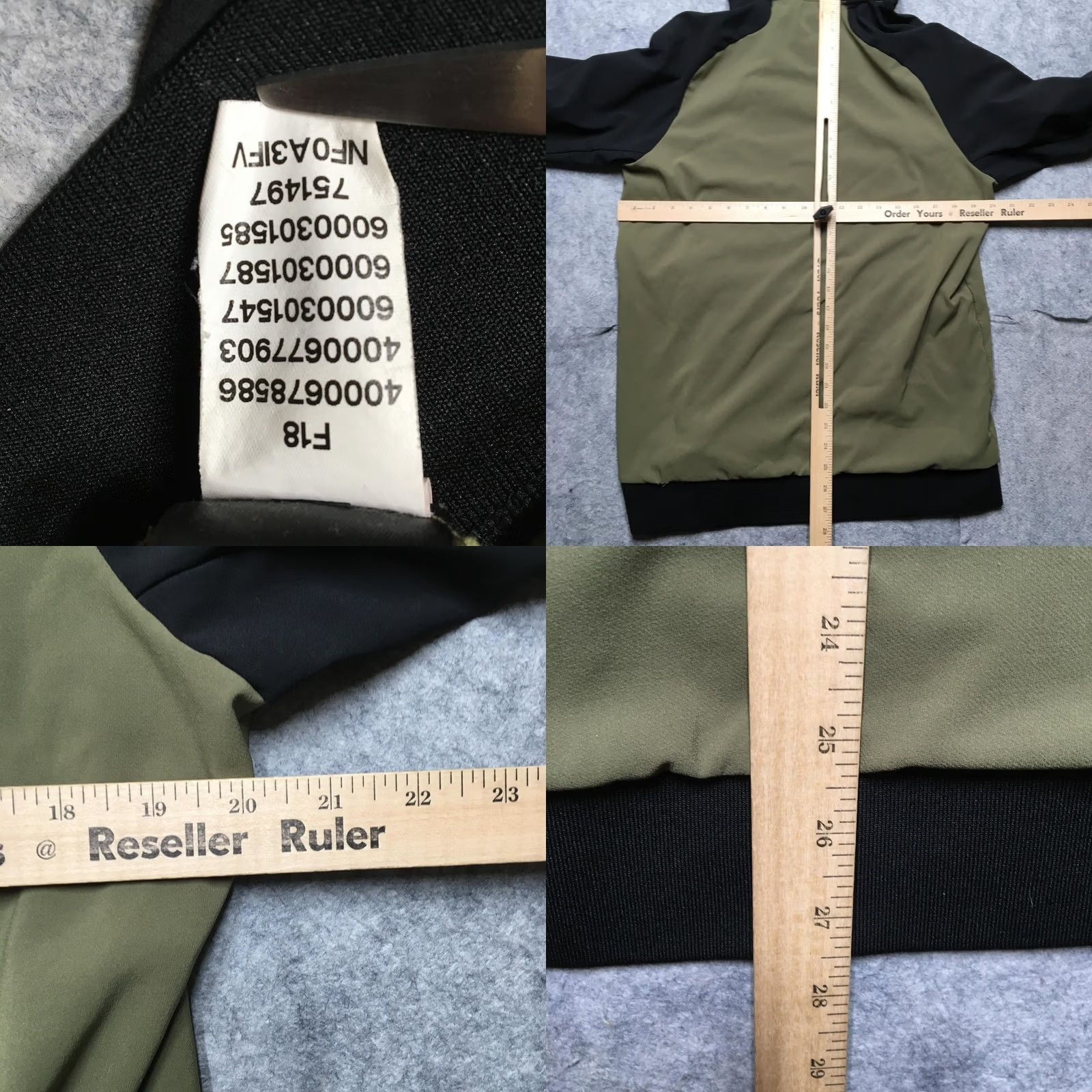The North Face The North Face Hoodie Mens S OD Green Black Fleece Pullover Tekno Fresh Hooded Pockets Zip Size US S / EU 44-46 / 1 - 9 Thumbnail