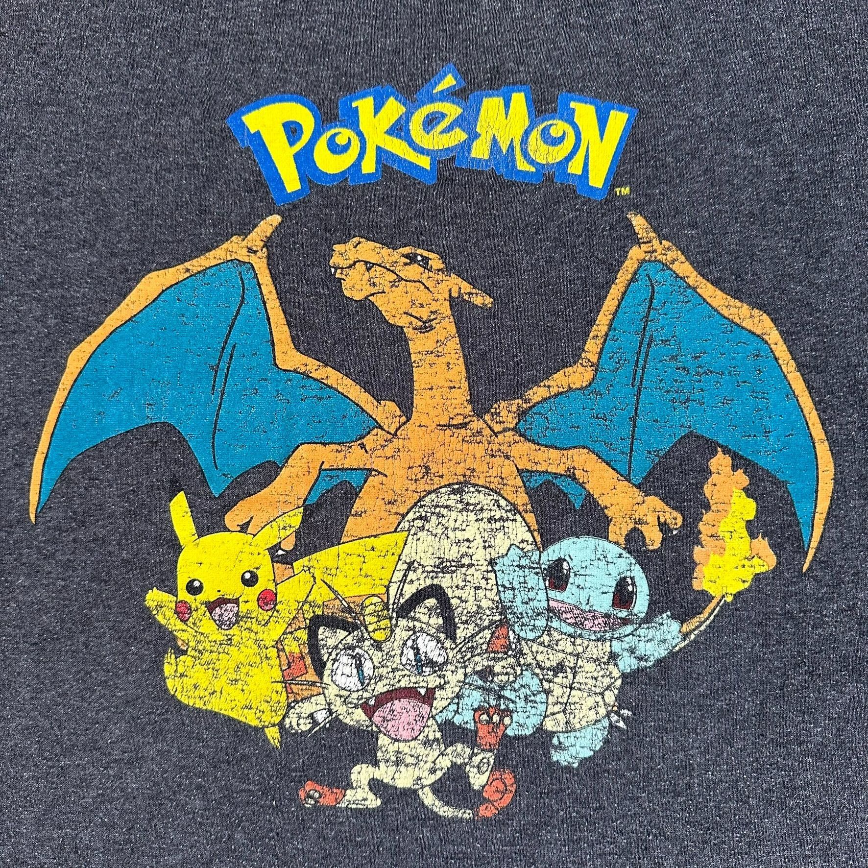 Pokemon Nintendo Pokemon Pikachu Charizard T-Shirt Retro Gamer Gray Size US M / EU 48-50 / 2 - 2 Thumbnail