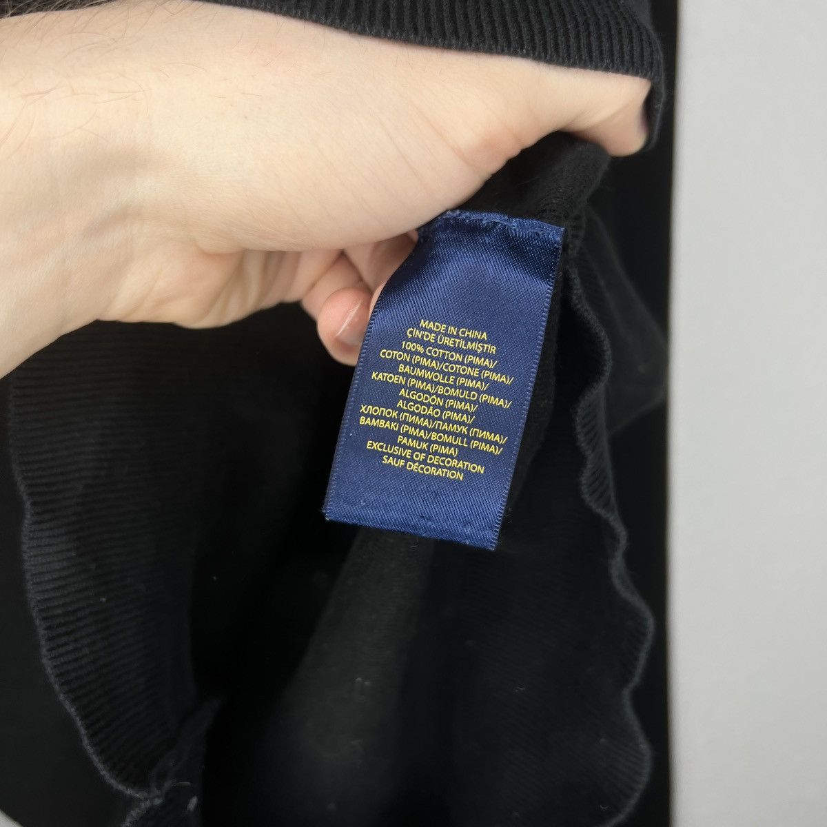 Polo Ralph Lauren × Ralph Lauren × Vintage Polo Ralph Lauren Sweater Pullover Knitwear Jumper Black Size US M / EU 48-50 / 2 - 6 Thumbnail