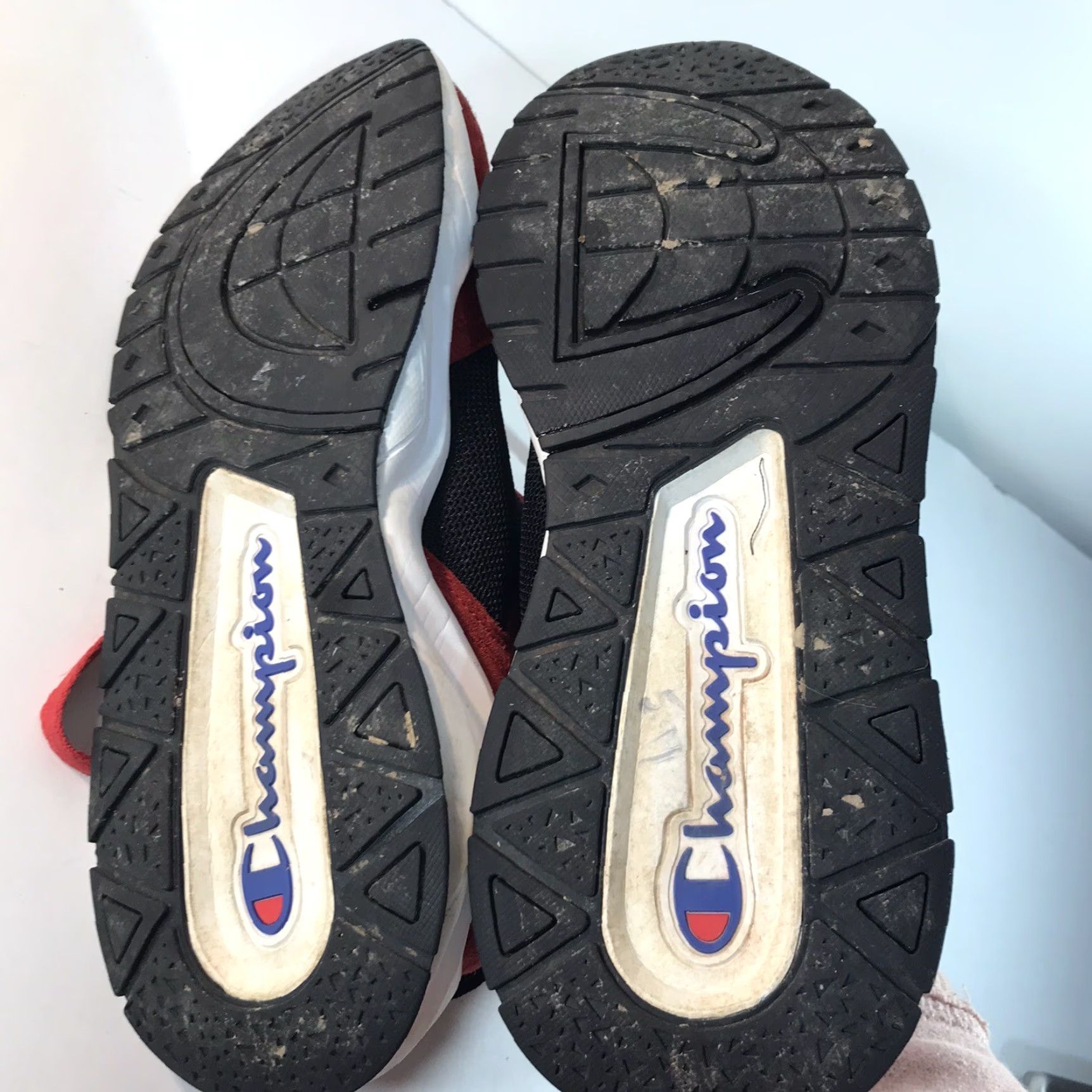 Champion Champion Men's Sneakers Size 9.5 Athletic Red Black Suede Textile Low Top Casual Activewear Size US 9.5 / EU 42-43 - 7 Thumbnail