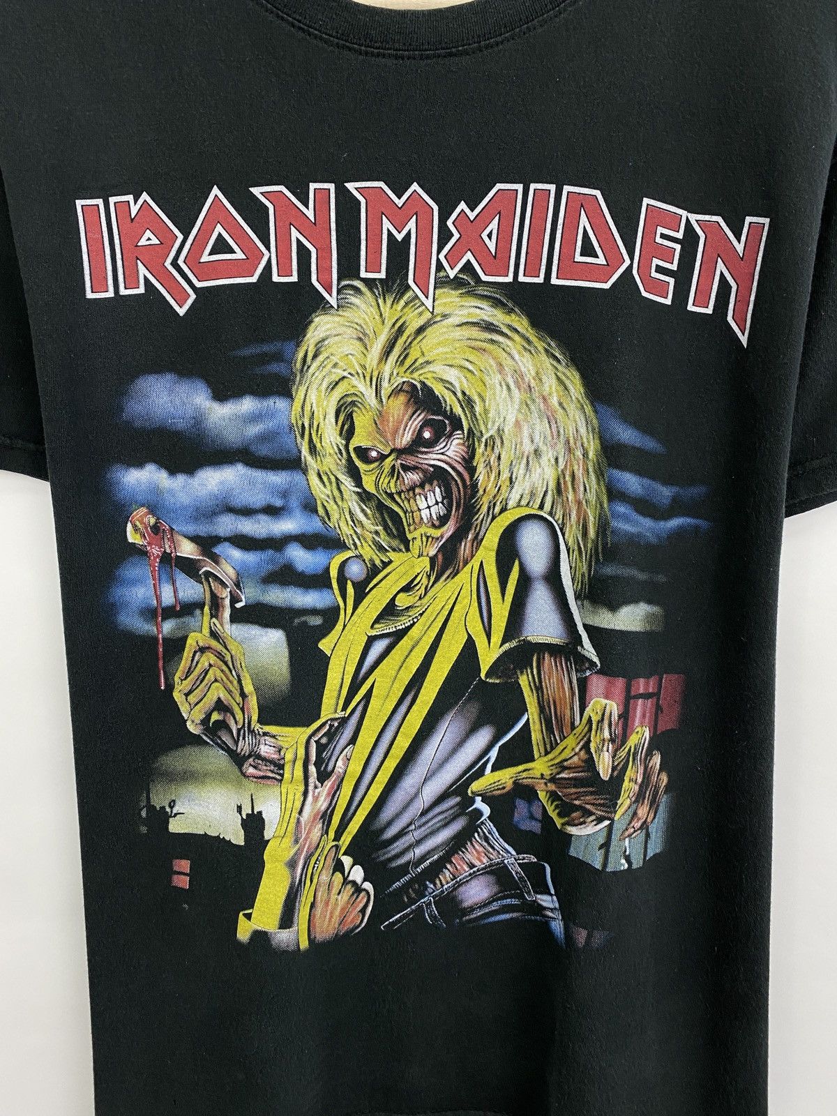 Band Tees × Iron Maiden ☠️ Vintage 90s Iron Maiden Death Skull skeleton rare retro Size US M / EU 48-50 / 2 - 4 Thumbnail