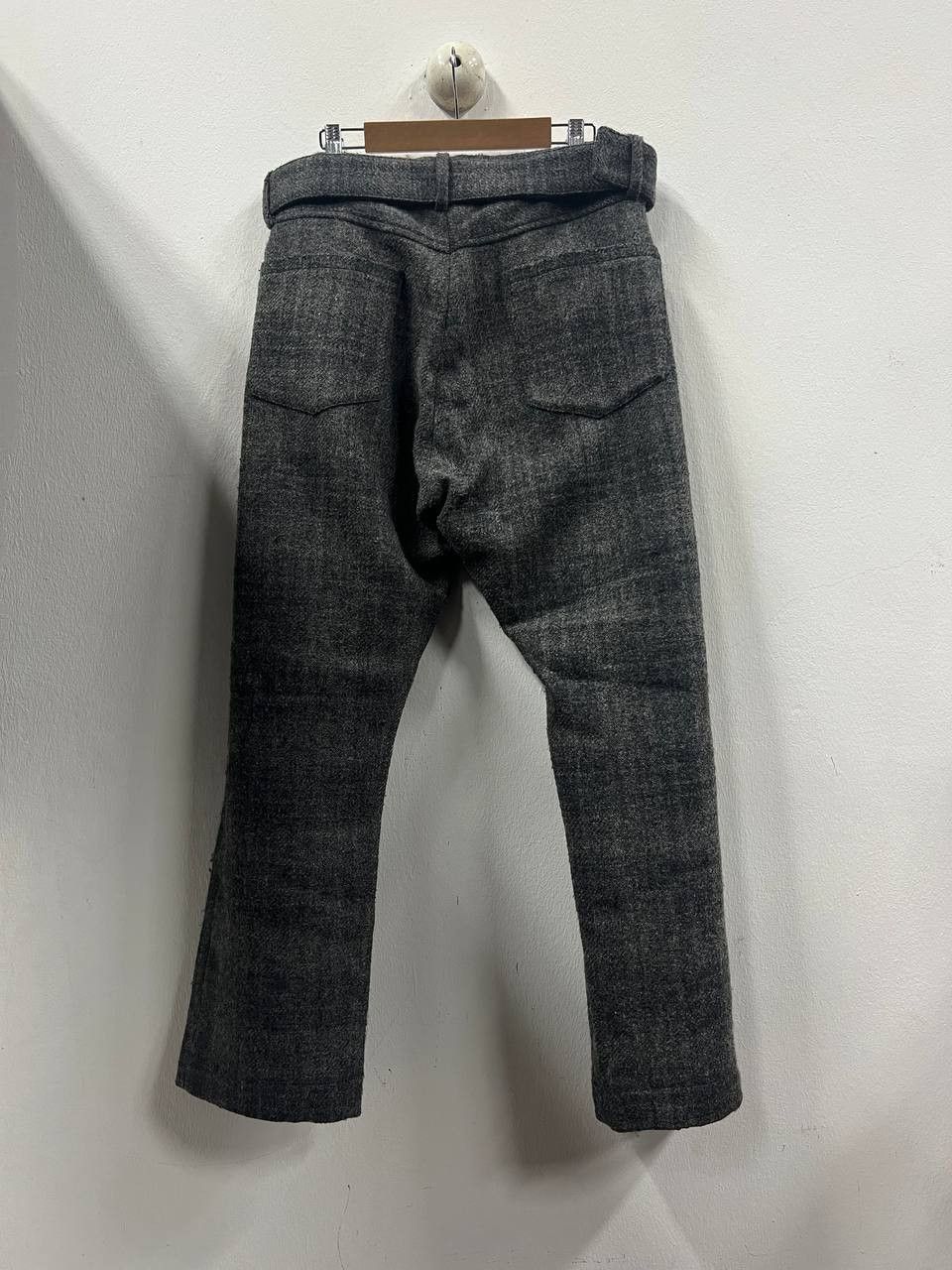 Yohji Yamamoto AW06 Yohji Yamamoto Felted Wool Belt Pants Size 33" - 2 Thumbnail