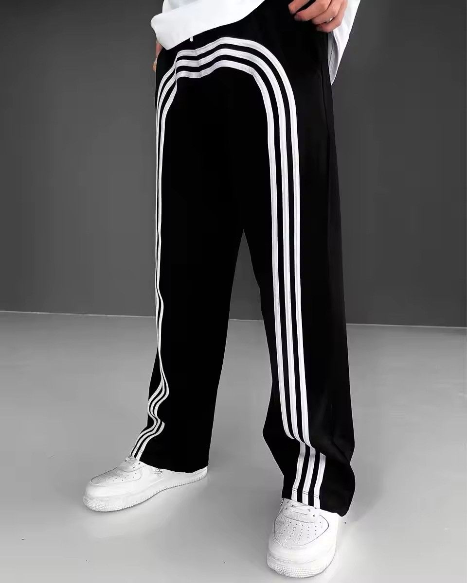 Japanese Brand Stripes Fashion High Waist Wide-leg Pants Size US 30 / EU 46 - 1 Thumbnail