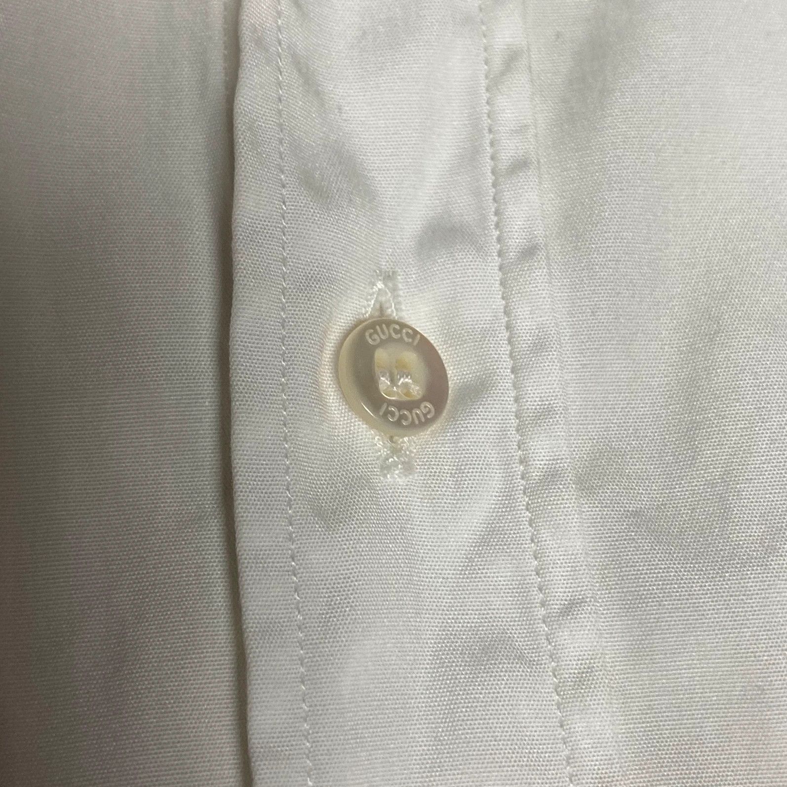 Designer × Gucci Gucci shirt longsleeve plain white classic high end Size US M / EU 48-50 / 2 - 5 Thumbnail