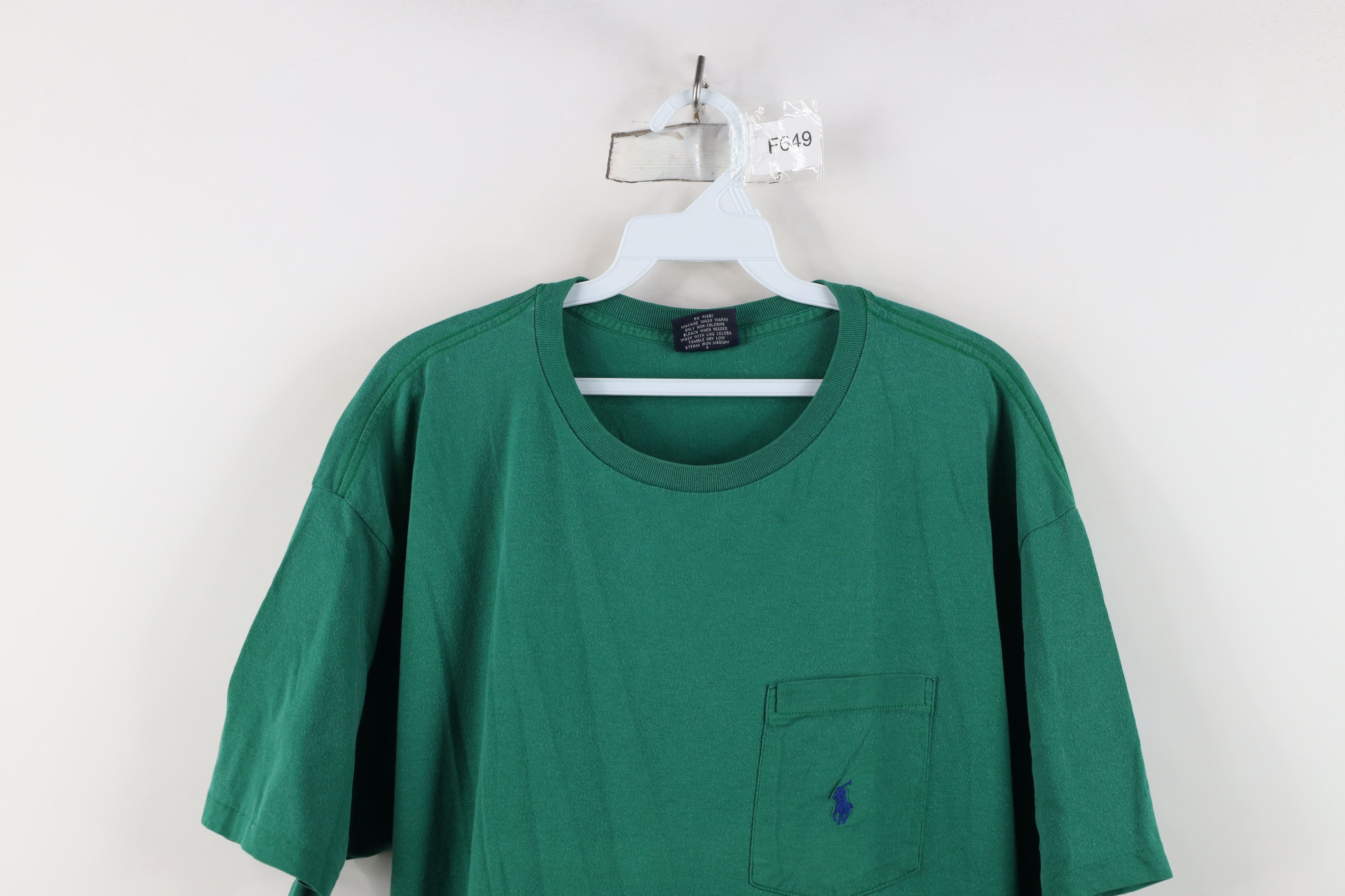 Ralph Lauren Vintage 90s Ralph Lauren Short Sleeve Pocket T-Shirt USA Size US L / EU 52-54 / 3 - 2 Thumbnail