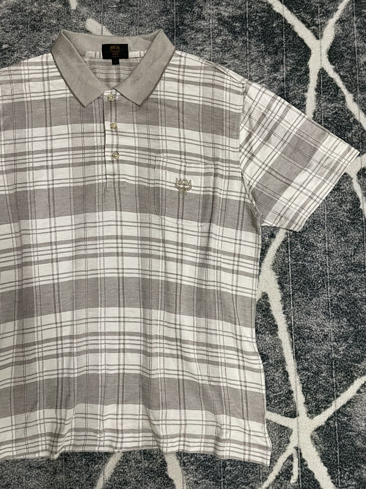 Designer VINTAGE MCM LEGERE STRIPE POLO TER Size US L / EU 52-54 / 3 - 3 Thumbnail