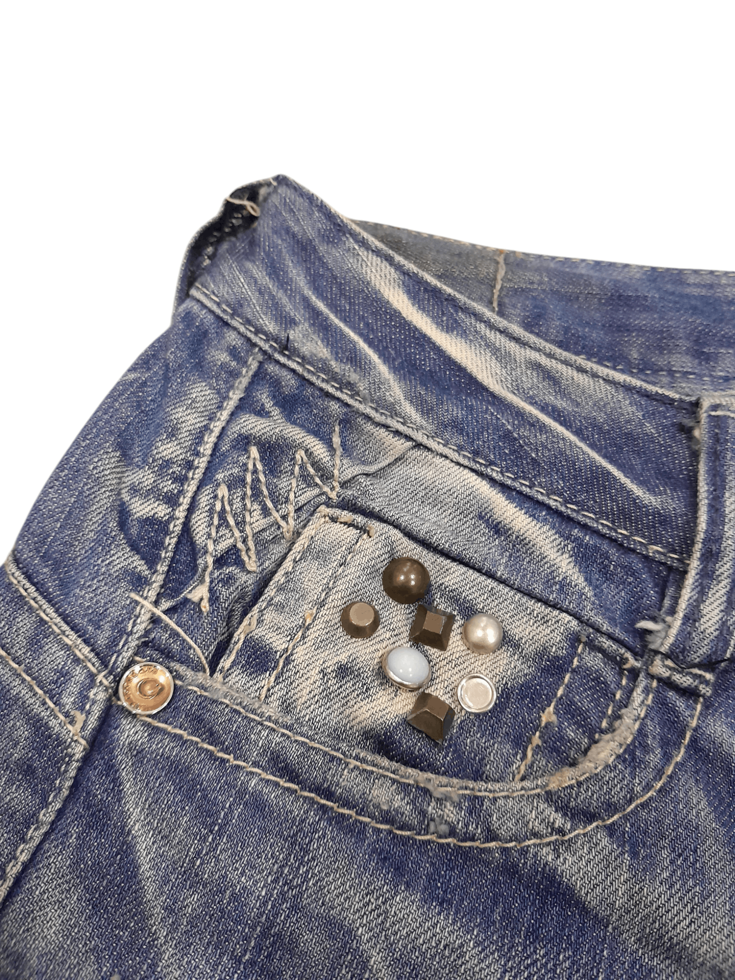 Designer Drive Denim Super Flare (F413) Waist 27 Size US 27 - 6 Thumbnail