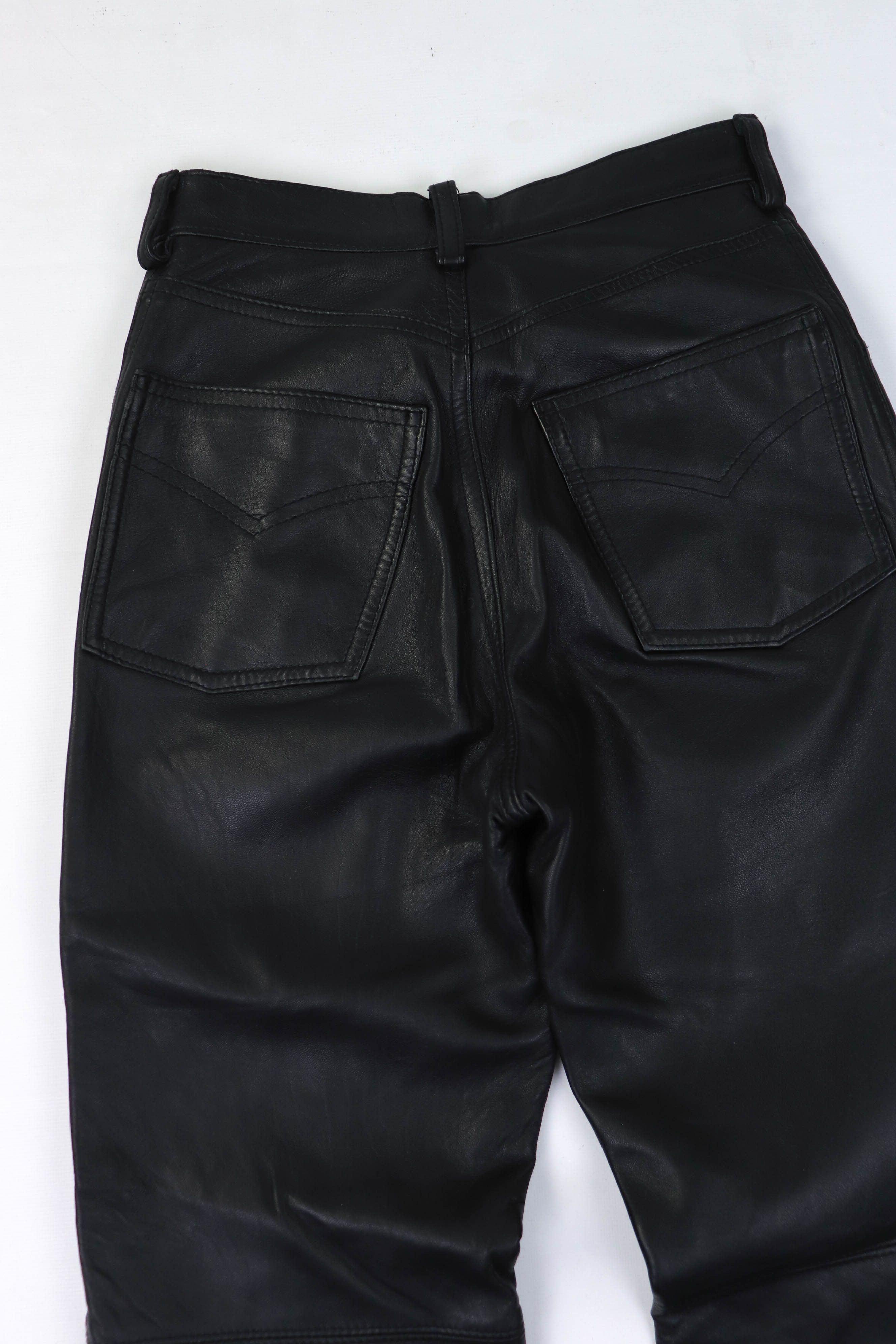 Genuine Leather Vintage Made in Spain Peleteria Galante Soft Leather Pants Size 28" / US 6 / IT 42 - 6 Thumbnail