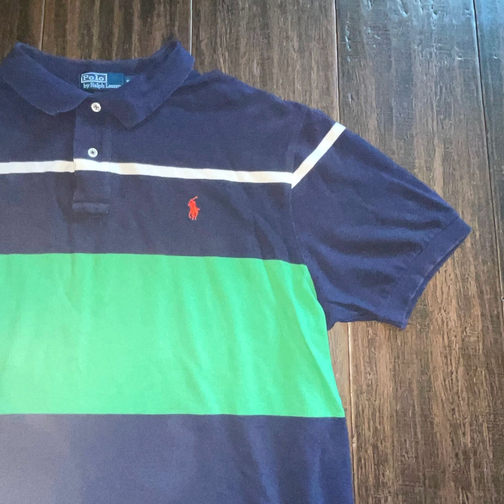 Polo Ralph Lauren Polo Ralph Lauren Striped Shirt Button-Down Half 2XL Mens Green Shirt Size US XXL / EU 58 / 5 - 2 Thumbnail