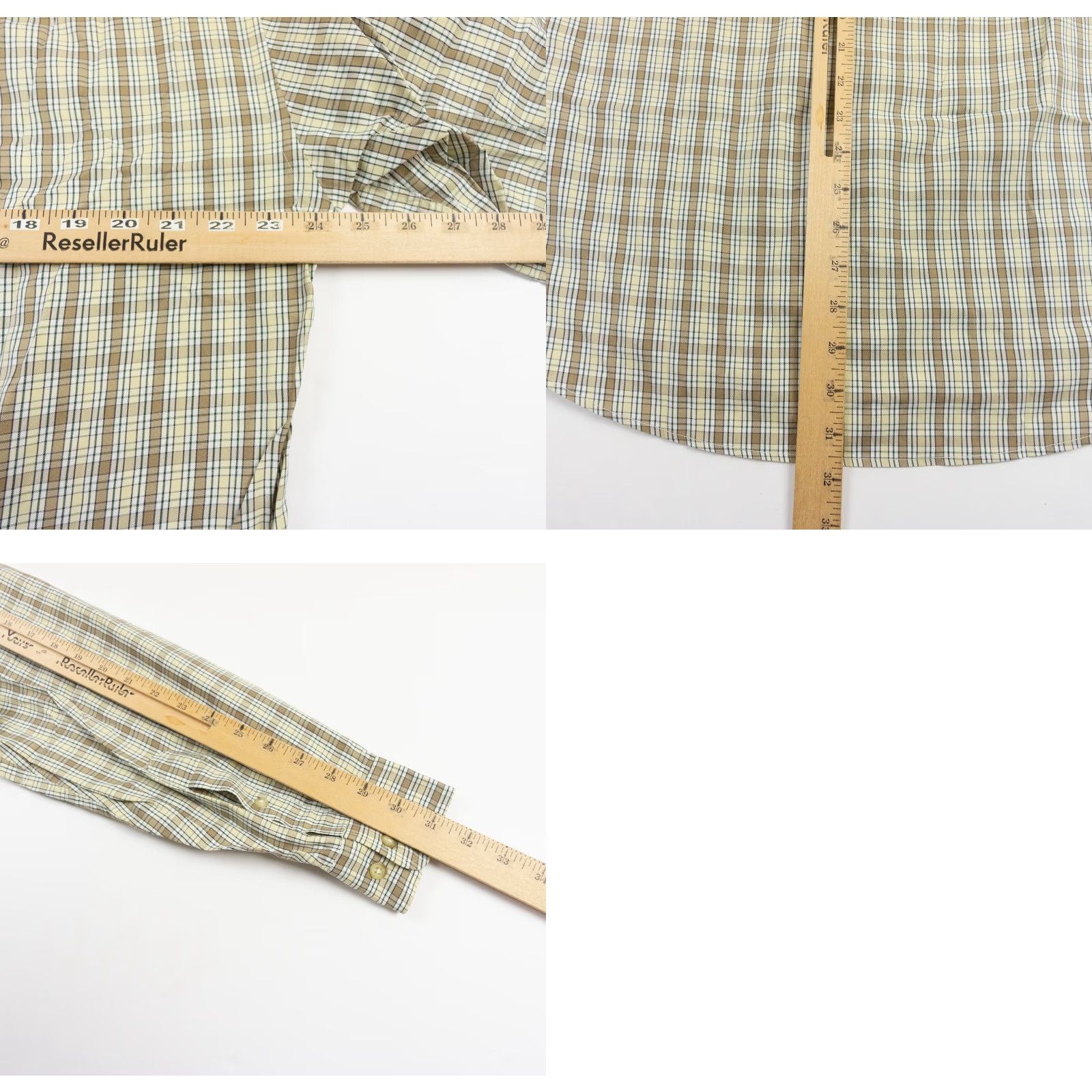 Faconnable VINTAGE Façonnable Beige Button Up Shirt Small Long Sleeve Check Preppy Mens Size US S / EU 44-46 / 1 - 8 Thumbnail