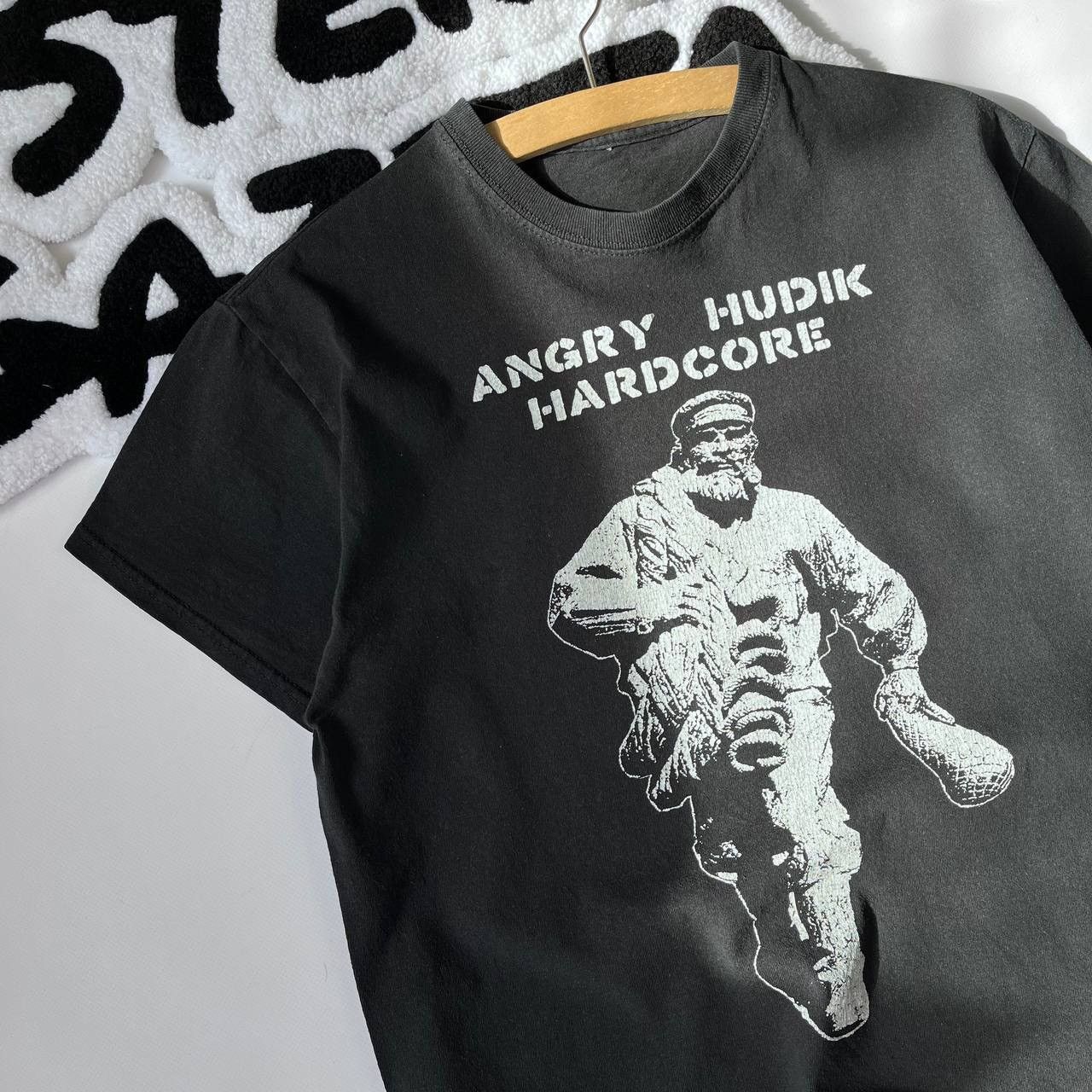 Band Tees × Vintage Vintage Merchandise Angry Hudik Hardcore Print T Shirt Size US S / EU 44-46 / 1 - 2 Thumbnail