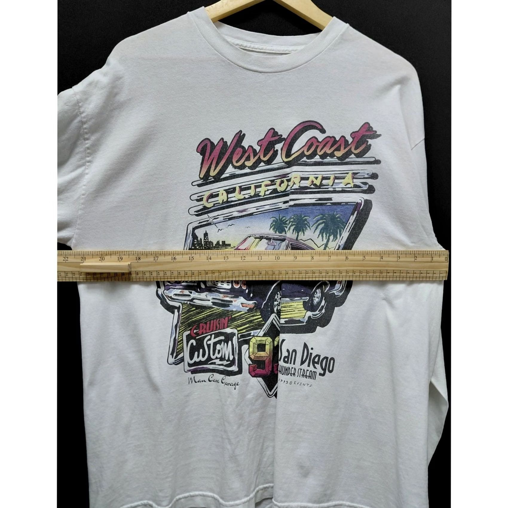 Vintage VINTAGE G. GALT San Diego Thunder Stream 1993 Graphic T-Shirt White Long Size L Mens Size US L / EU 52-54 / 3 - 7 Thumbnail