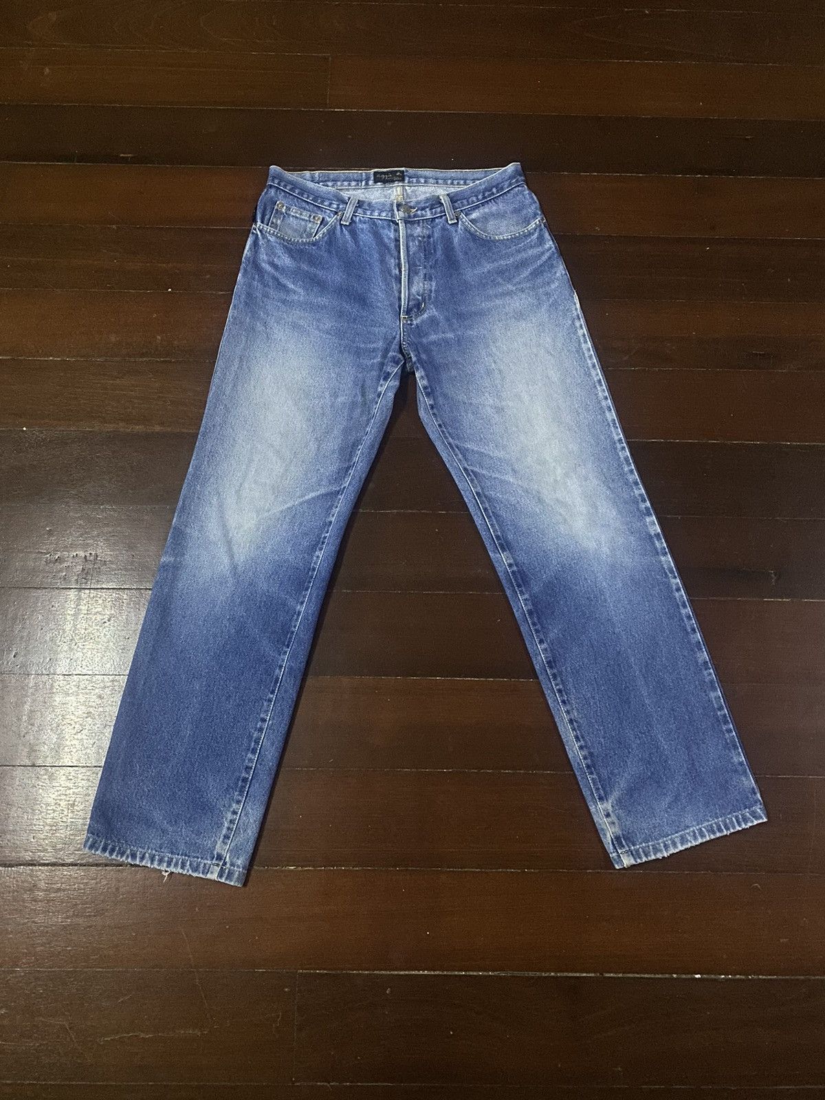FIRE 🔥 vintage 90s AGNES B flare jeans nice faded