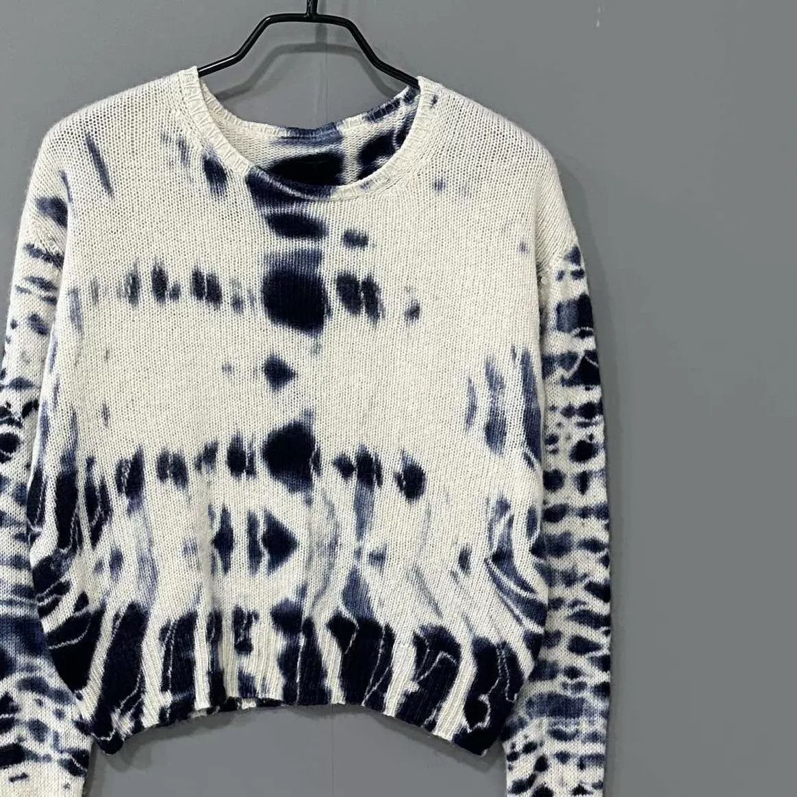 Dior Dior blue white tie-dye cashmere sweater size 36 Size XS / US 0-2 / IT 36-38 - 3 Thumbnail
