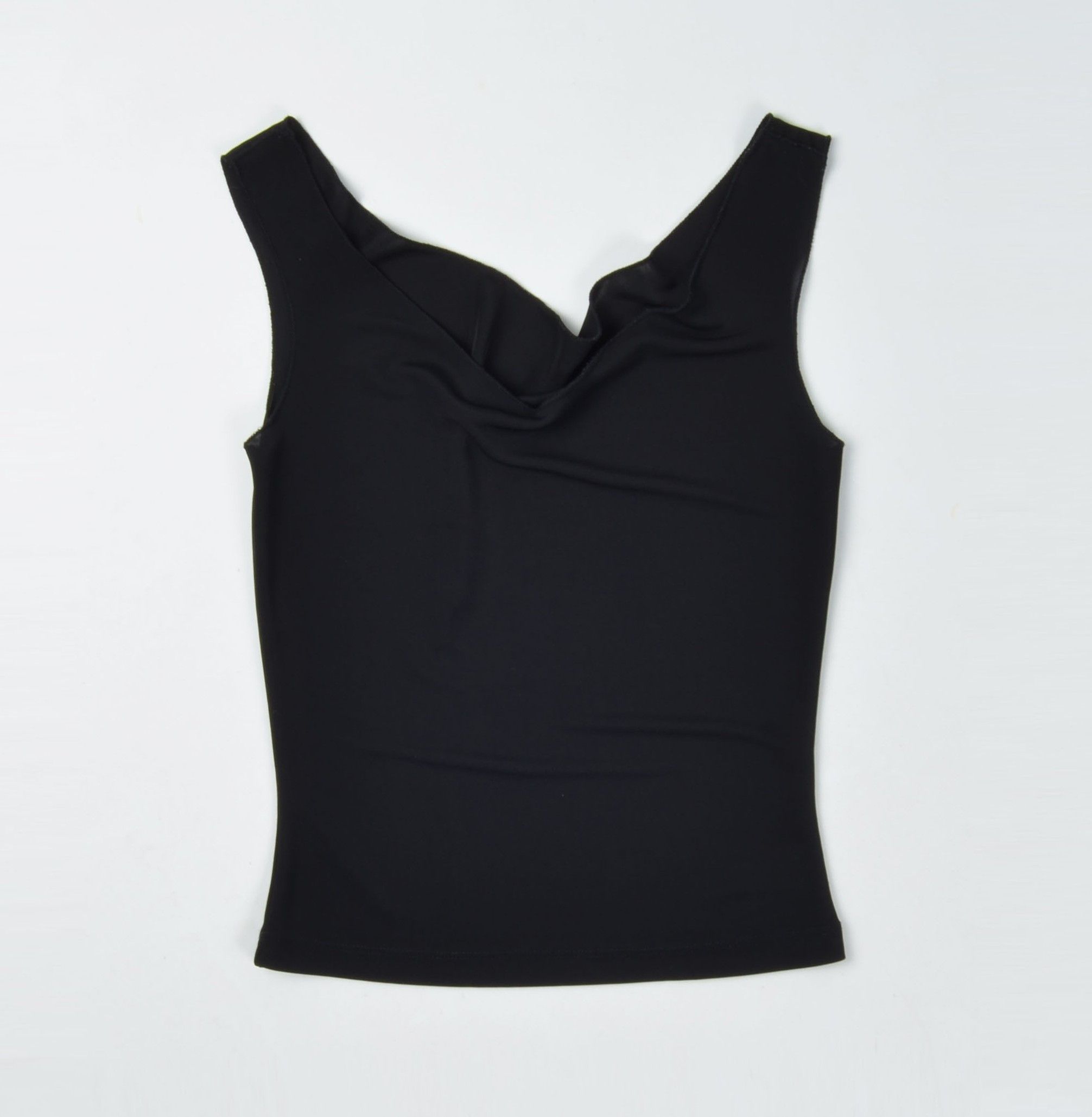 Other Vintage Germano Zama Y2K Glam Black Draped Top Size M / US 6-8 / IT 42-44 - 3 Thumbnail