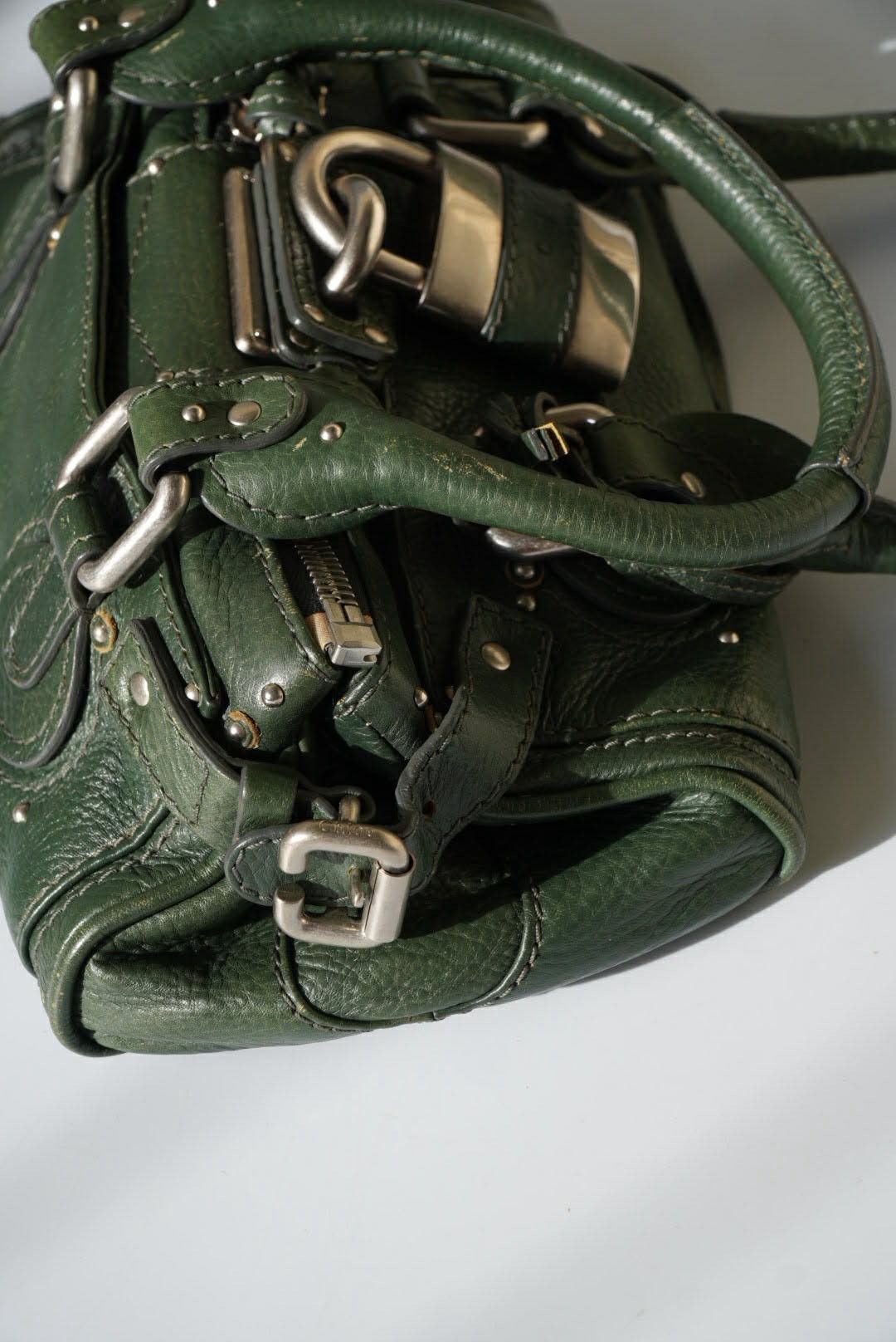Chloe Chloé Green Leather Paddington Mini Satchel Size ONE SIZE - 10 Thumbnail