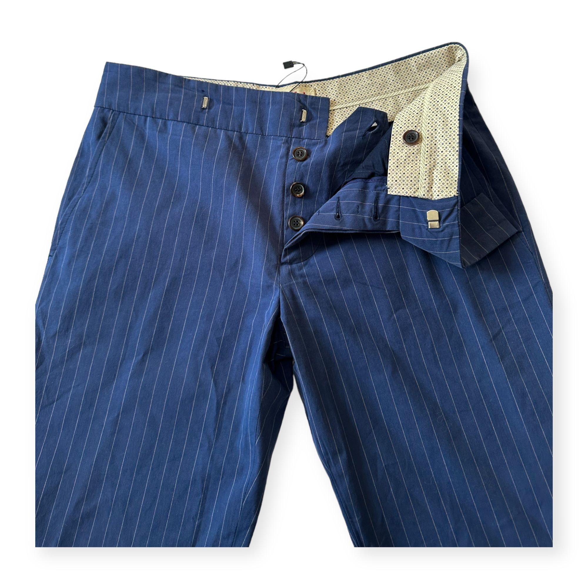 Marni Marni Pinstripe Cotton Trouser, Cropped leg, Button Fly, Siz Size 26" / US 2 / IT 38 - 8 Thumbnail