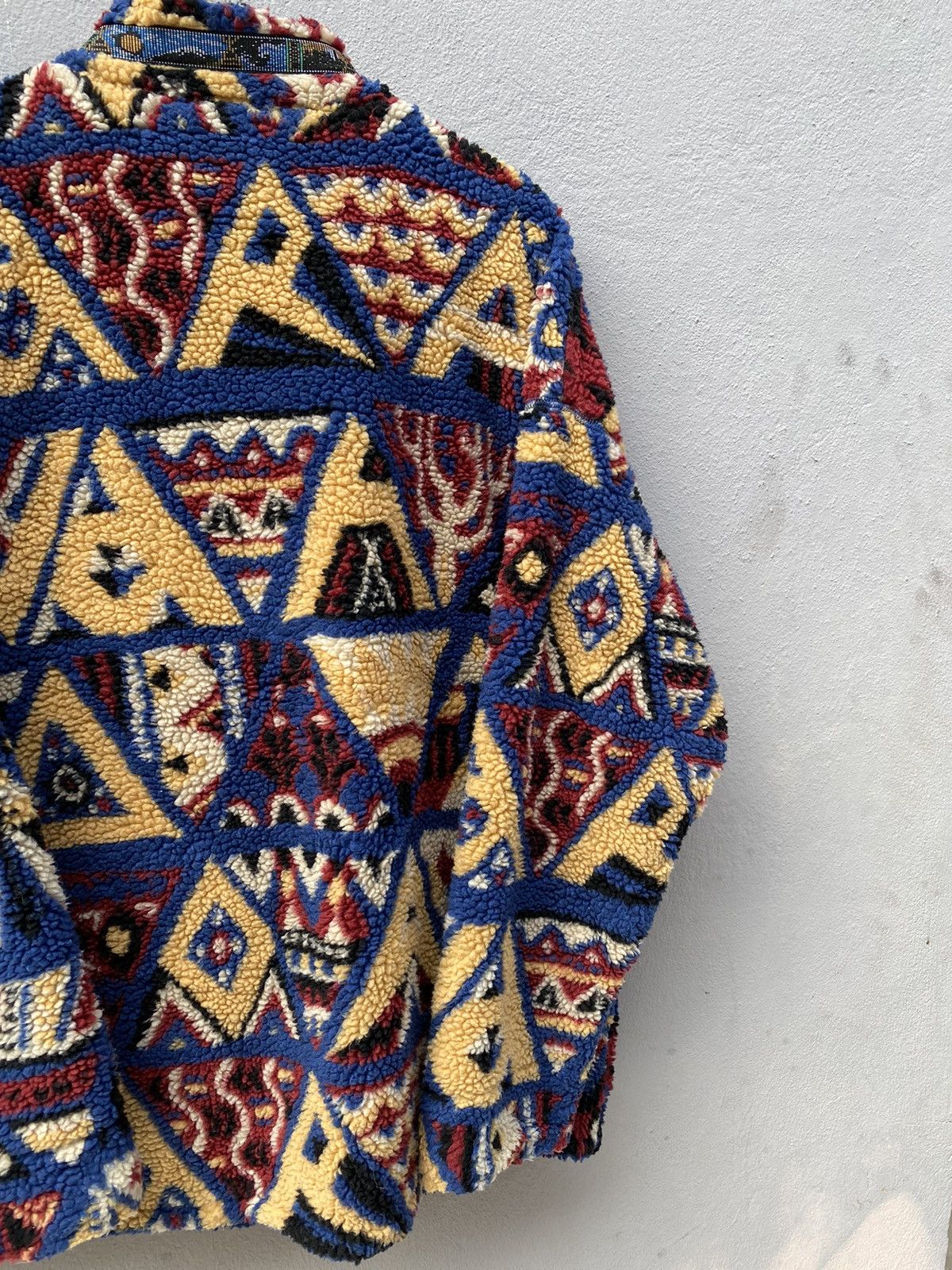 Beauty Beast × go slow caravan 💥RARE💥 Vintage GO SLOW CARAVAN Printed Deep Pile Fleece Size US L / EU 52-54 / 3 - 22 Thumbnail