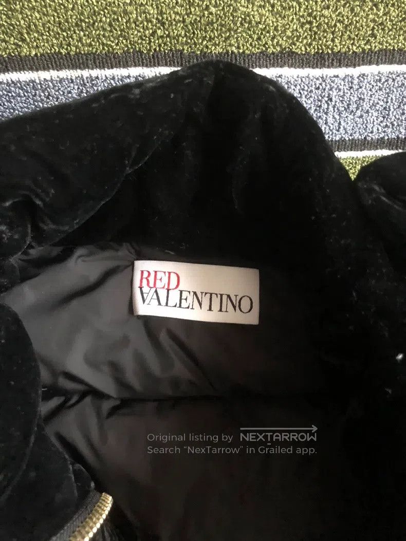 Valentino Valentino Velvet bow stand-up collar down jacket jacket Size M / US 6-8 / IT 42-44 - 4 Thumbnail