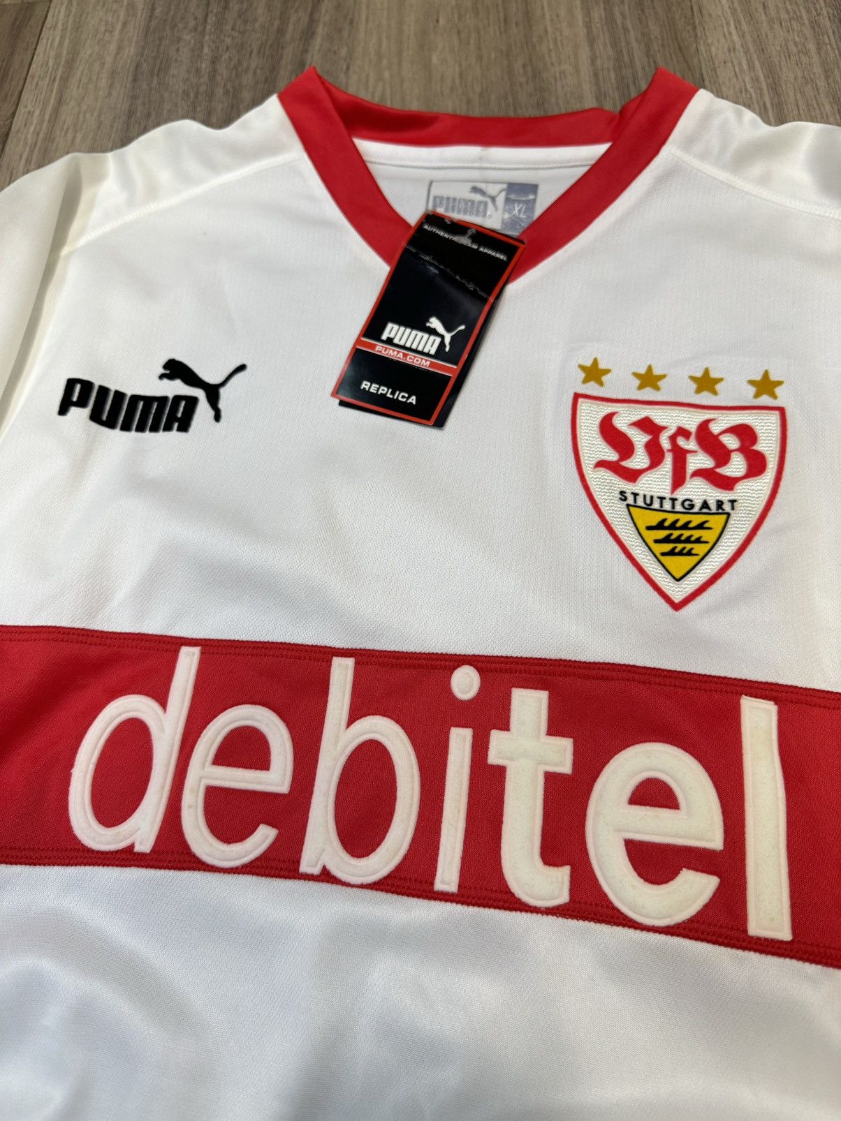 Puma Stuttgart 03/04 home shirt (Bnwt) Size US XL / EU 56 / 4 - 3 Thumbnail