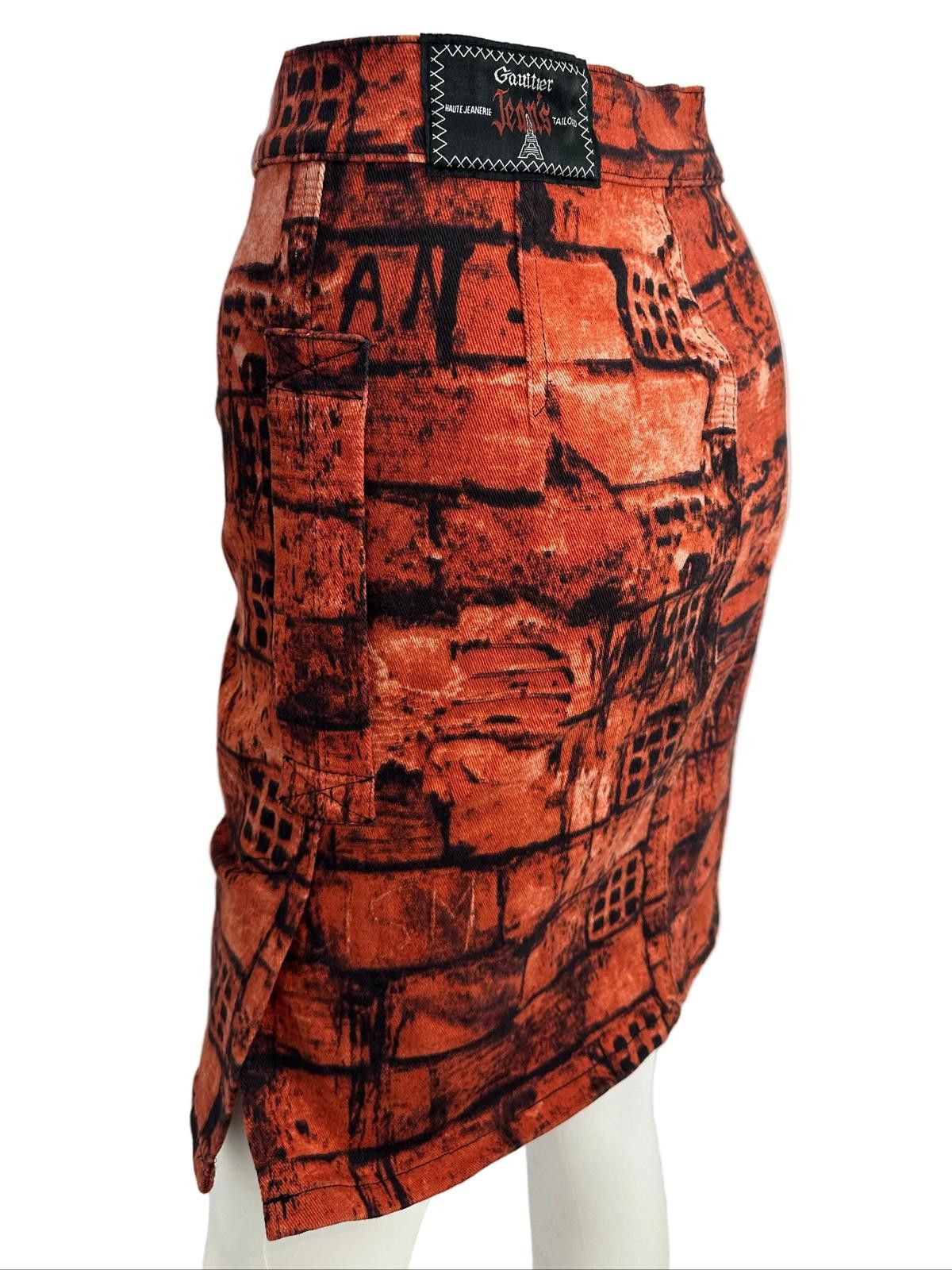 Jean Paul Gaultier Jean Paul Gaultier Jeans F/W 1997 Fight Racism Skirt Size 26" / US 2 / IT 38 - 5 Thumbnail