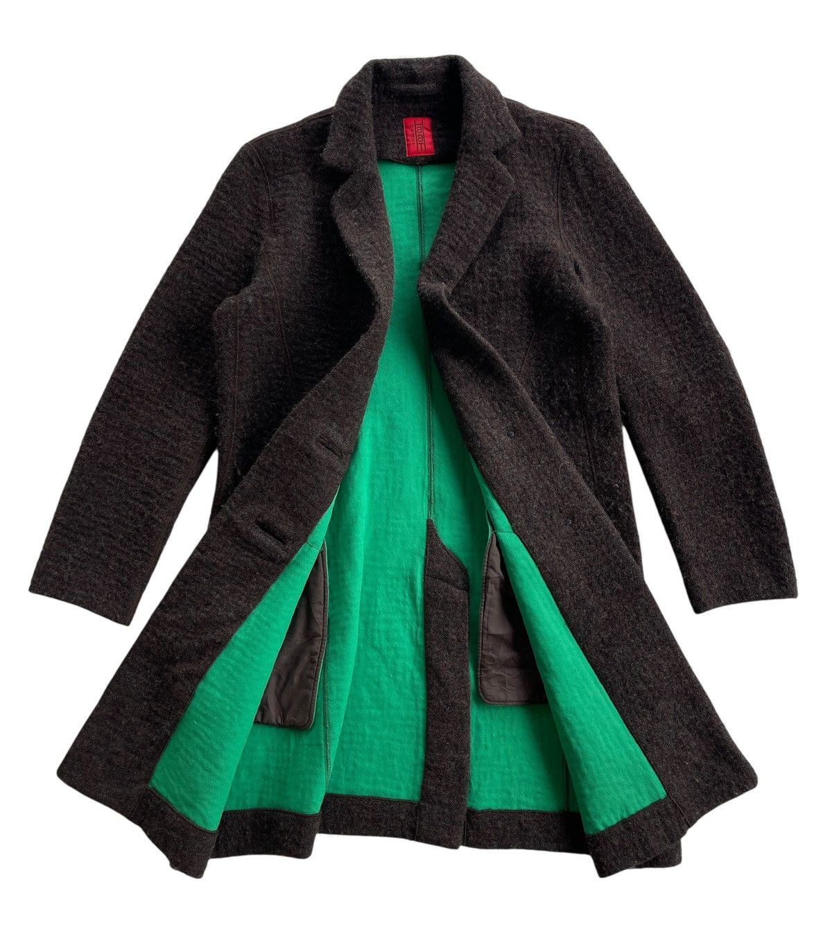Issey Miyake Issey Miyake Heart Haat Wool Longcoat Size S / US 4 / IT 40 - 4 Thumbnail