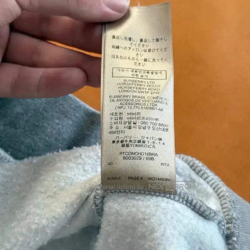 Burberry Burberry Gray Cotton Women’s Sweatshirt. Size L / US 10 / IT 46 - 6 Thumbnail