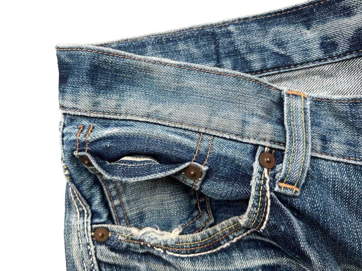 Japanese Brand BartackJapan Selvedge Patchwork Distressed Denim Jeans 32x32 Size US 32 / EU 48 - 9 Thumbnail
