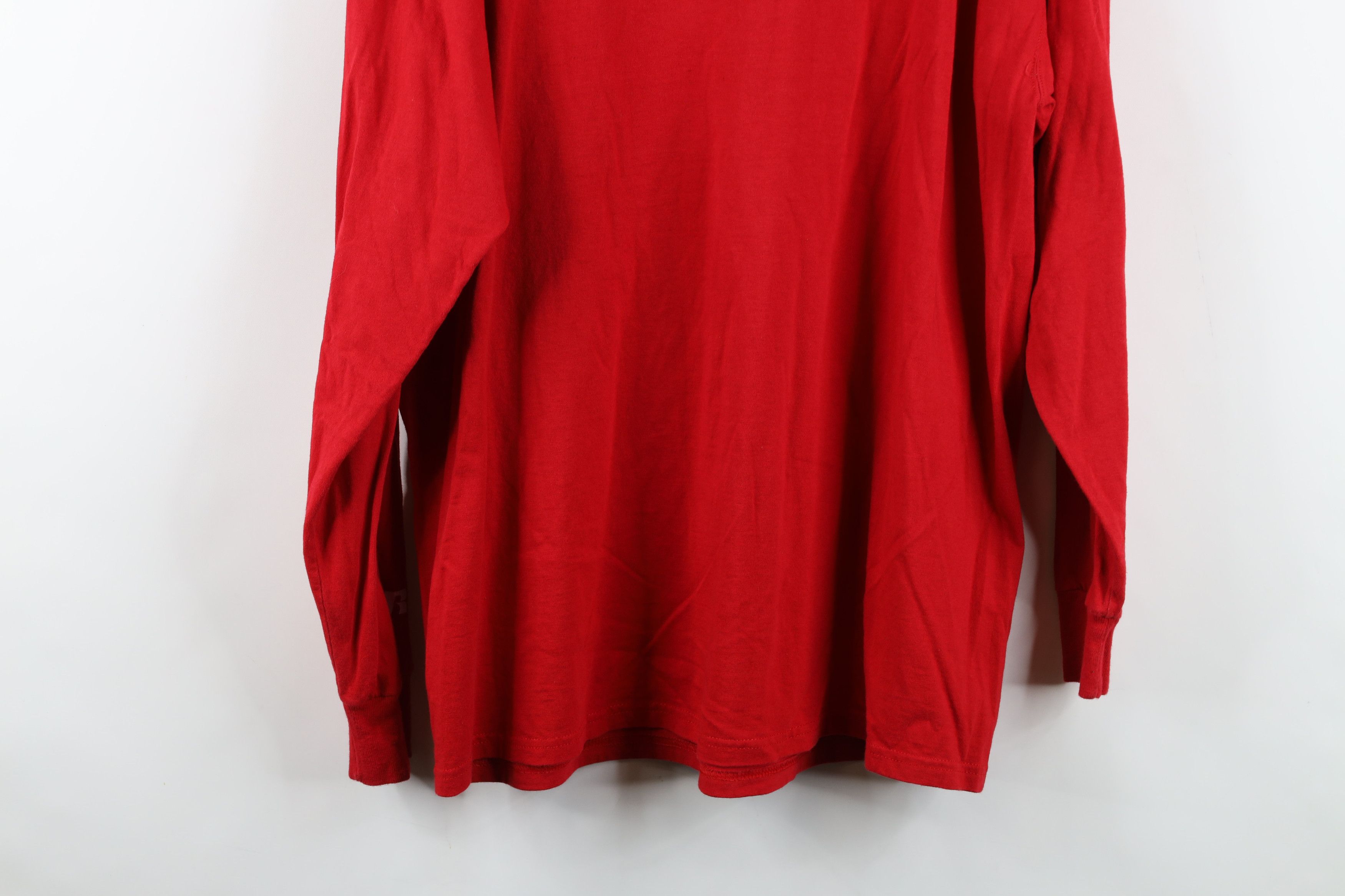 Russell Athletic Vintage 90s Russell Athletic Long Sleeve T-Shirt Cotton Red Size US L / EU 52-54 / 3 - 13 Thumbnail