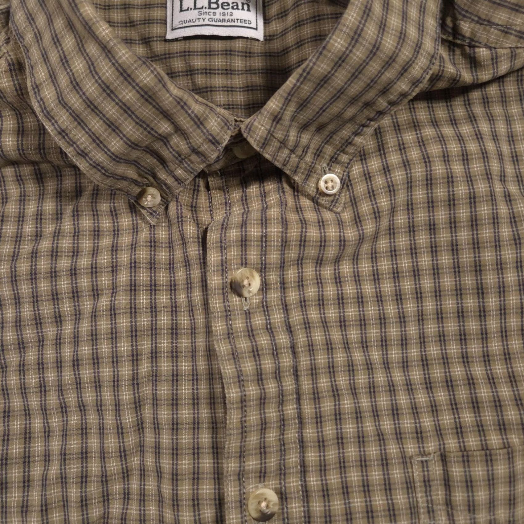 Vintage L.L. Bean Shirt Mens XLT Brown Check Long Sleeve Button-Front Casual Outdoor Shirt Size US XL / EU 56 / 4 - 4 Thumbnail