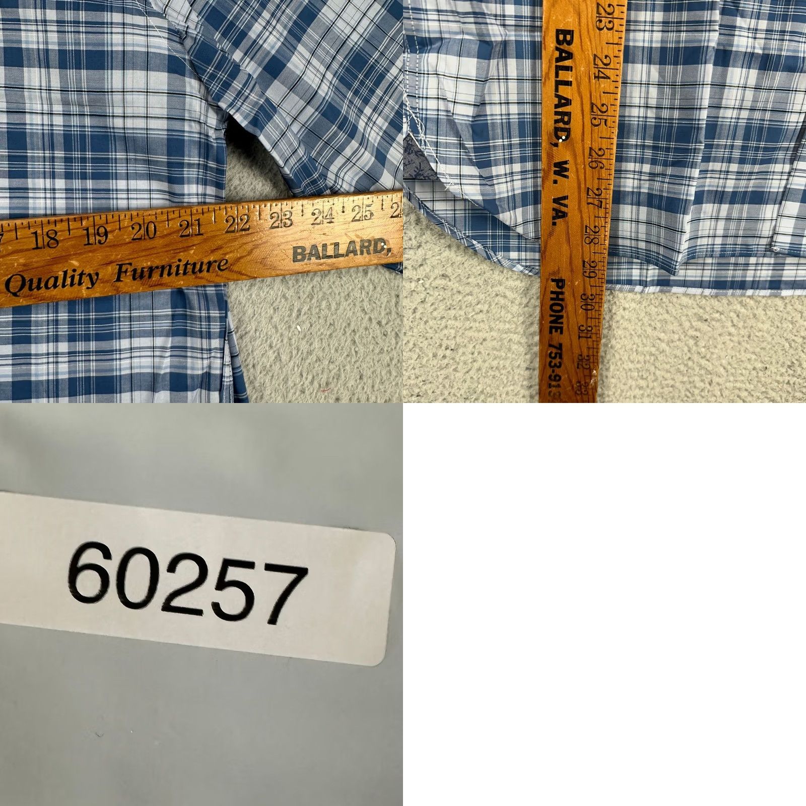 Joseph Abboud VINTAGE? No. Joseph Abboud Shirt Mens XL Blue Plaid Non-Iron Button Up Long Sleeve Button-Up Shirt XL Blue Plaid Mens NEW Size US XL / EU 56 / 4 - 8 Thumbnail