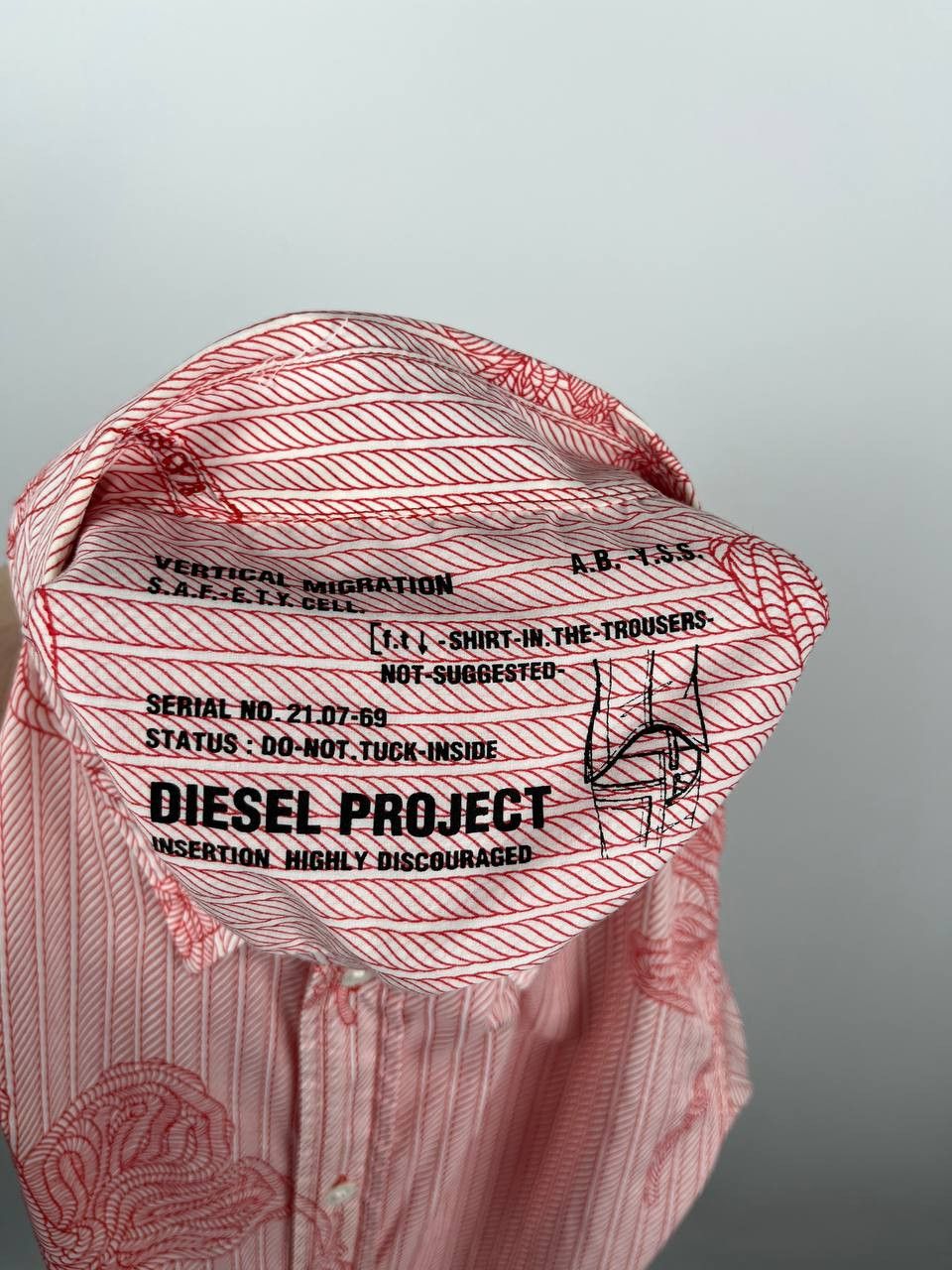 Diesel DIESEL Vertical Migration Collection Shirt Flower Print Size US L / EU 52-54 / 3 - 5 Thumbnail