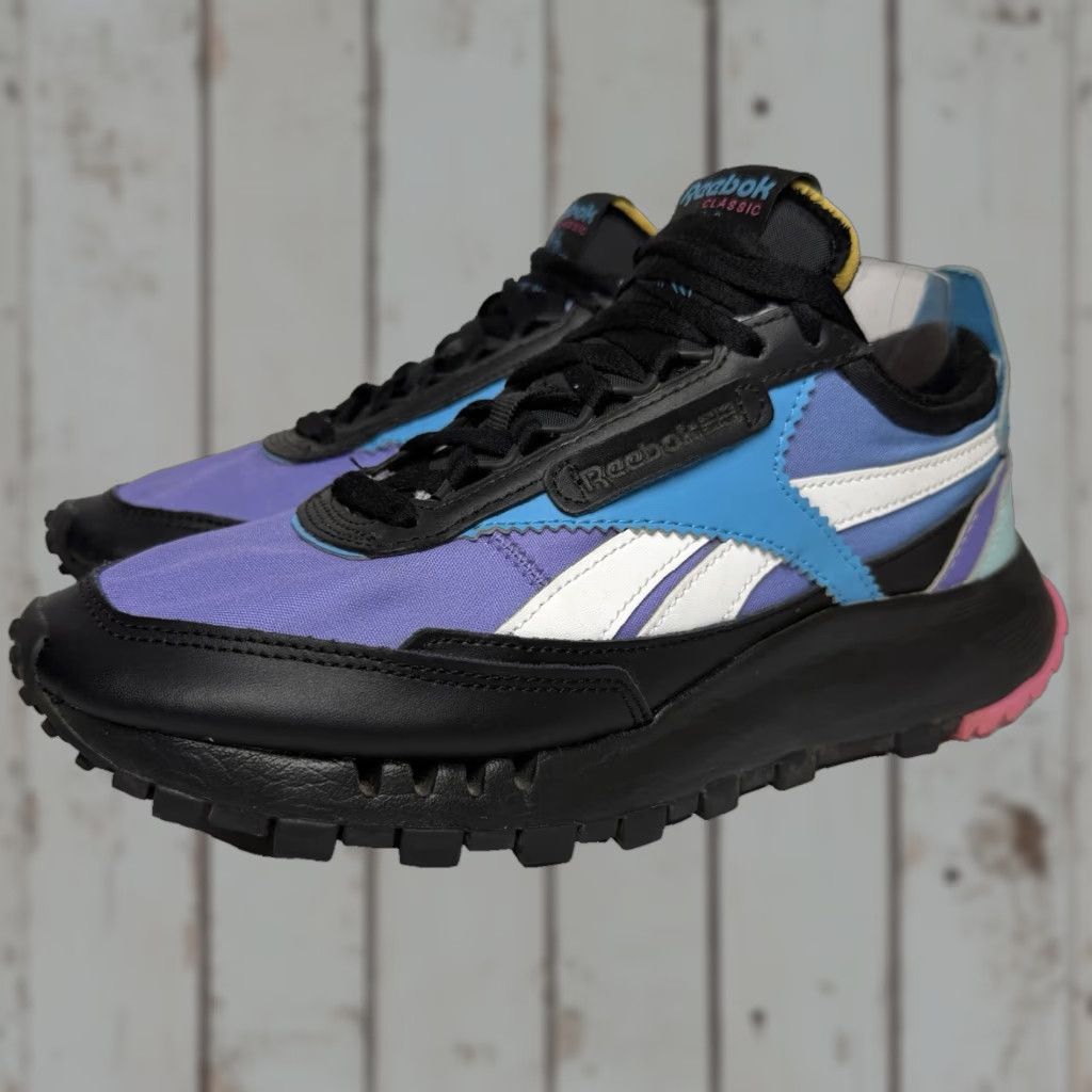 Reebok Reebok Classic Legacy Low Radiant Sneakers Mens Size 6 Aqua Purple Black GV9829 Low Top Lace Up Sneakers Size US 5 / EU 37 - 1 Thumbnail