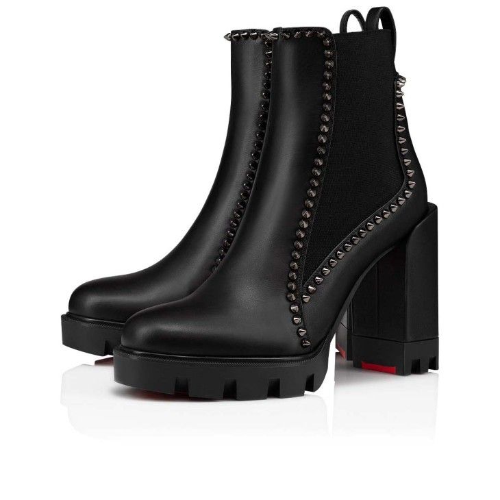 Christian Louboutin o1s1wg110924 Out Line Spikes Boots in Black Size US 10 / IT 40 - 5 Thumbnail