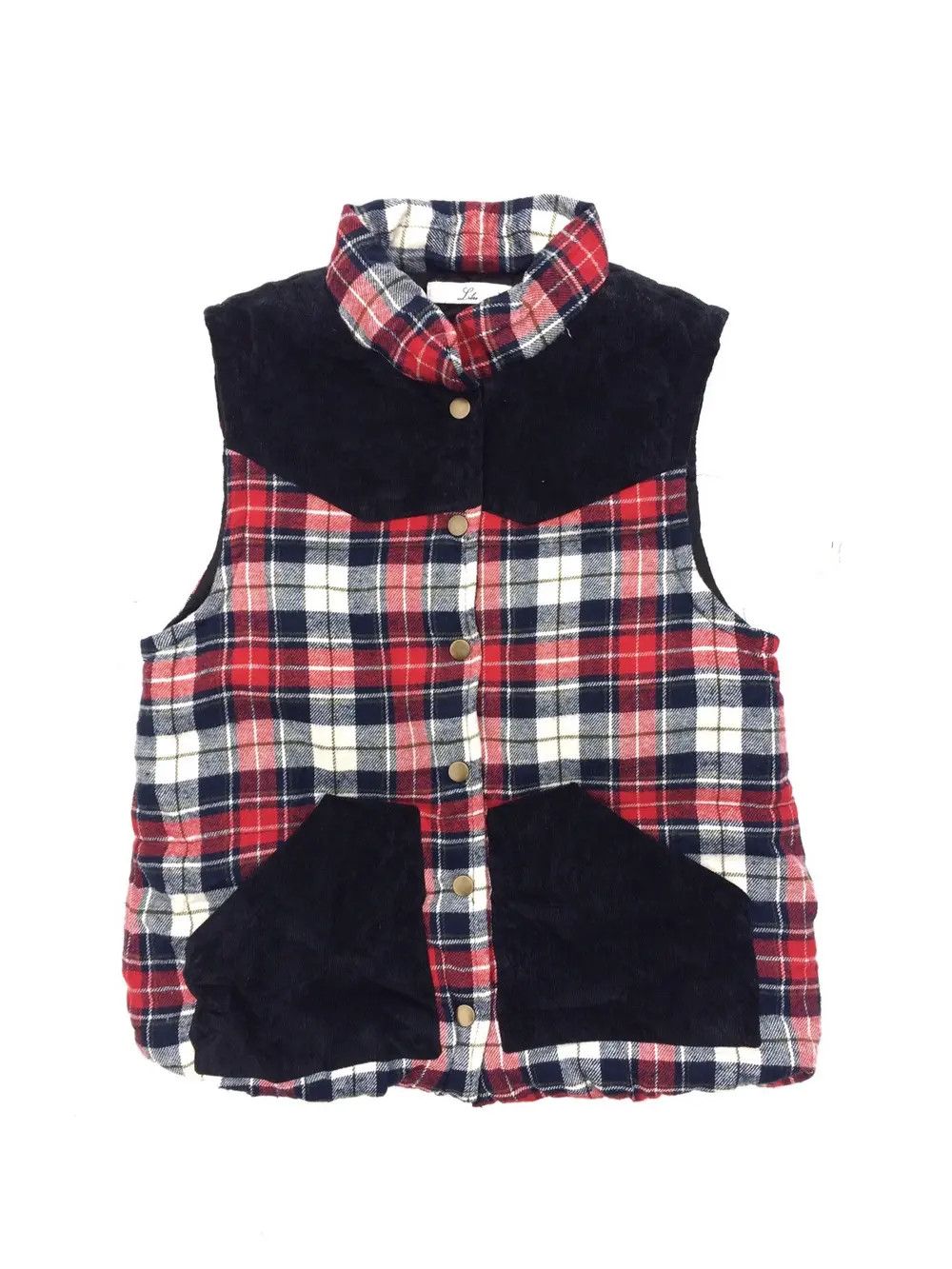 Japanese Brand Japanese Brand Libse Checkered Plaid Tartan Puffer Vest Size US S / EU 44-46 / 1 - 1 Thumbnail