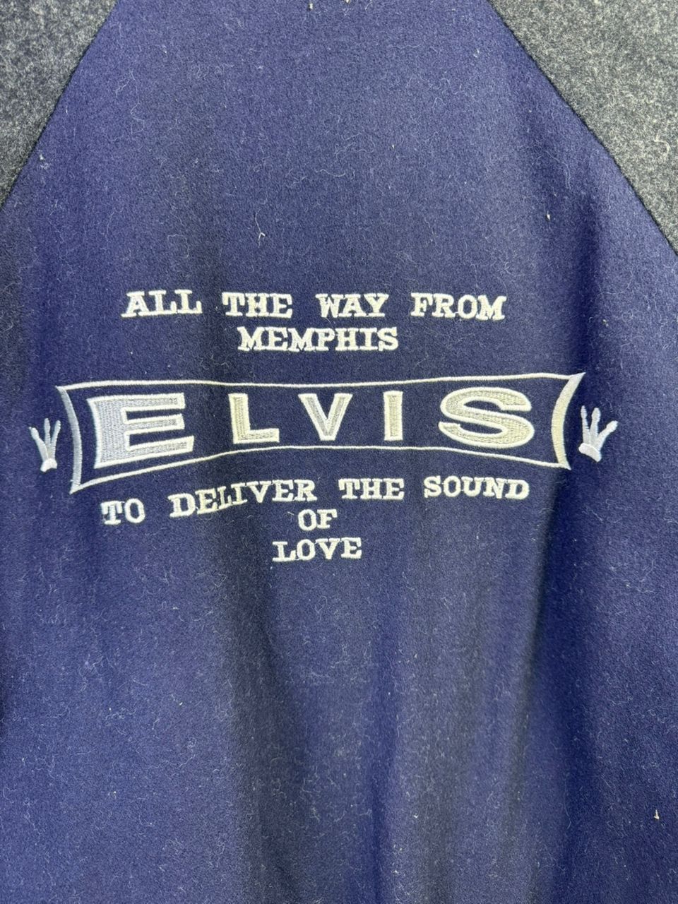 Vintage VINTAGE ELVIS PRESLEY VARSITY JACKET Size US XL / EU 56 / 4 - 6 Thumbnail