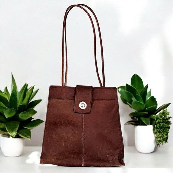 Wilsons Leather Vintage Wilson’s Leather Brown Leather Shoulder Bag Size ONE SIZE - 2 Thumbnail