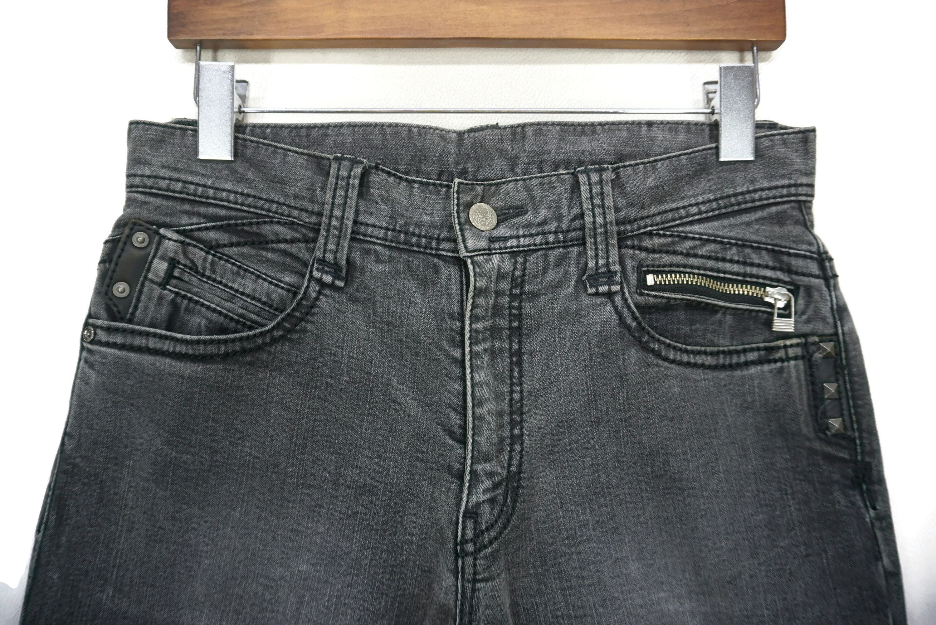 Japanese Brand Black Pia Jeans Size W30xL34.5 Made in Japan Studded Denim Size US 30 / EU 46 - 3 Thumbnail