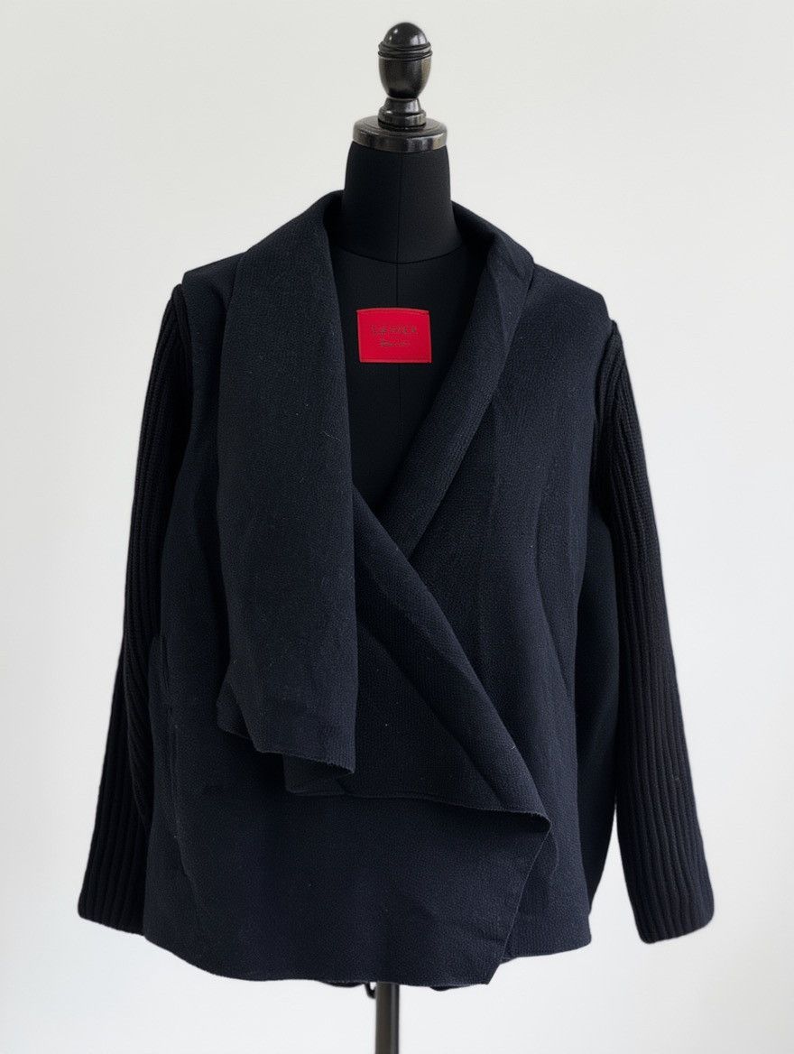 Lanvin Lanvin Hiver 2011 Wool Asymmetric Jacket Made in France Size M / US 6-8 / IT 42-44 - 1 Thumbnail